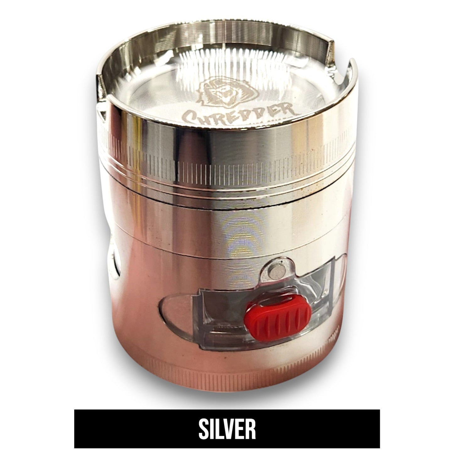 2 - 1/2" Shredder 4 Piece Grinder with Ashtray and Window