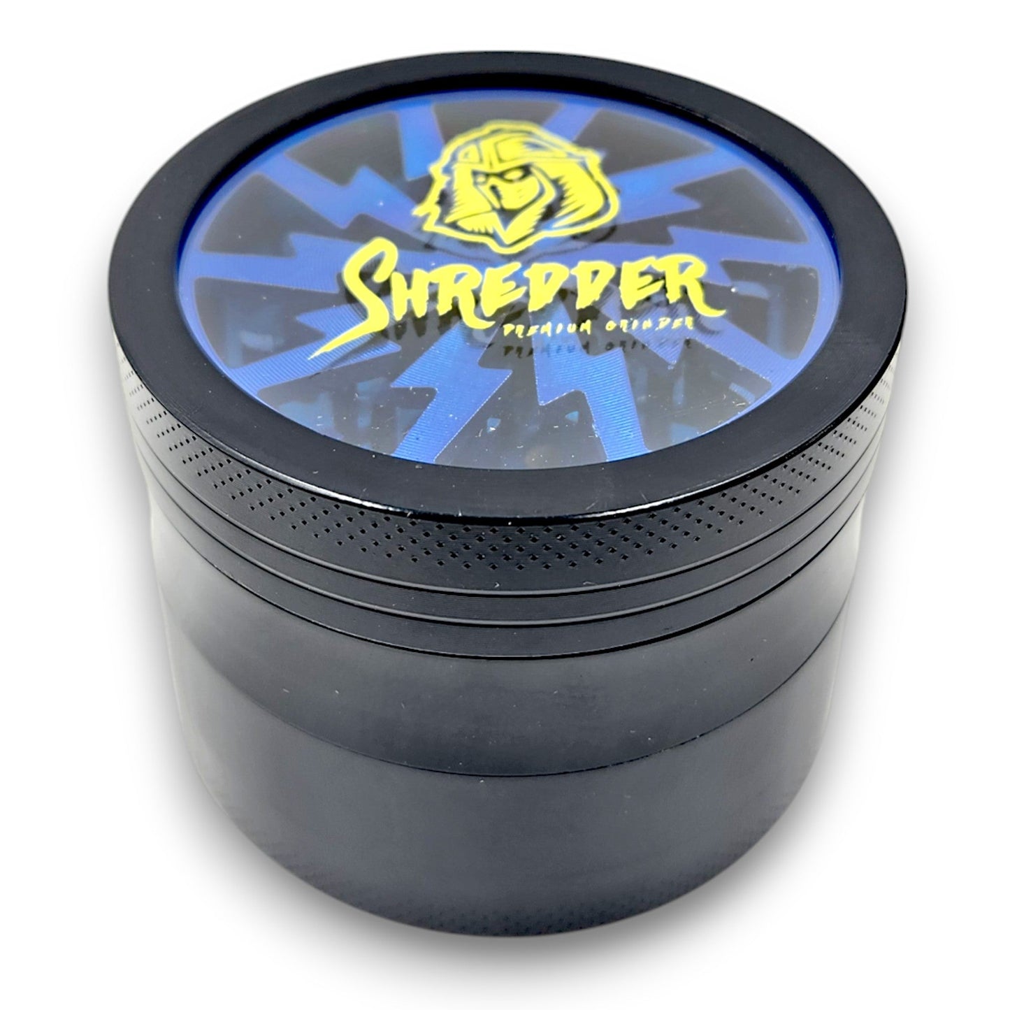 2 - 1/2" Shredder See Through Top Aluminum 4 Piece Grinder