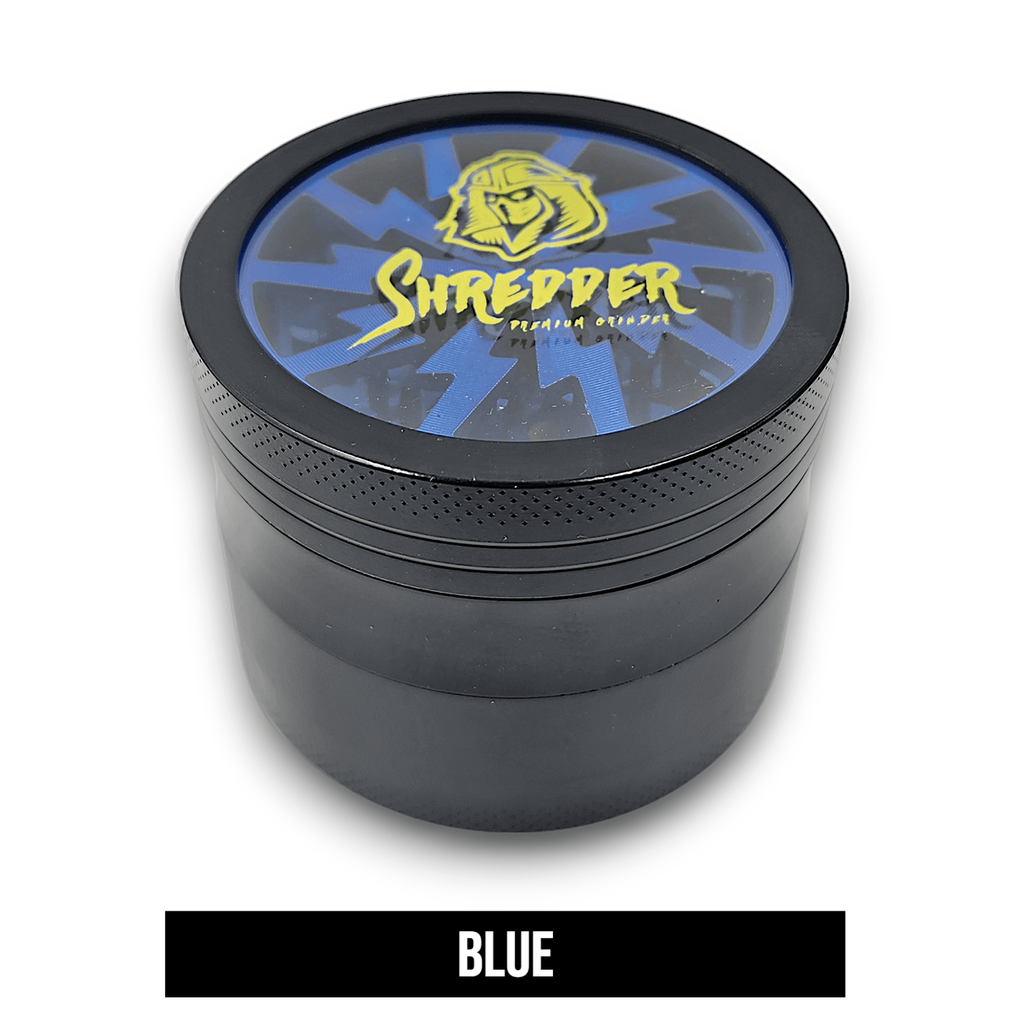2 - 1/2" Shredder See Through Top Aluminum 4 Piece Grinder