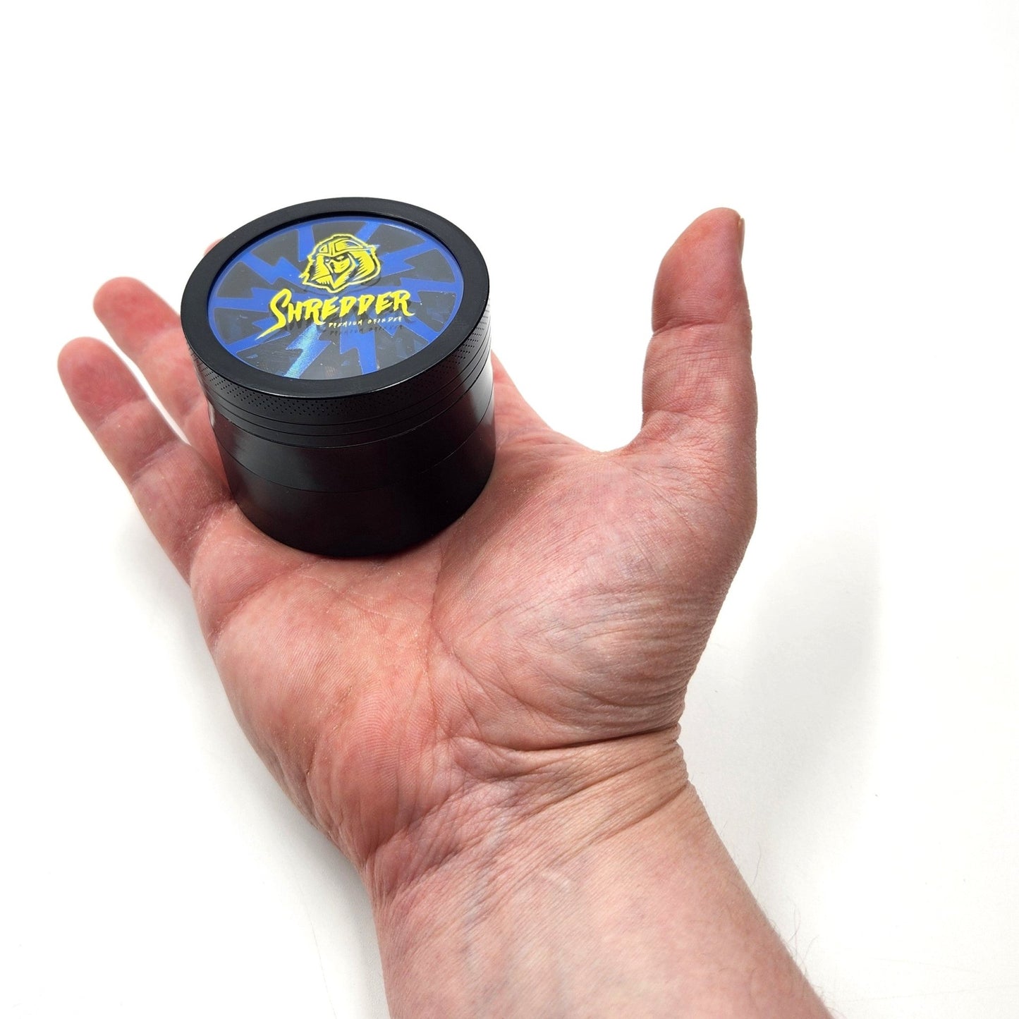 2 - 1/2" Shredder See Through Top Aluminum 4 Piece Grinder