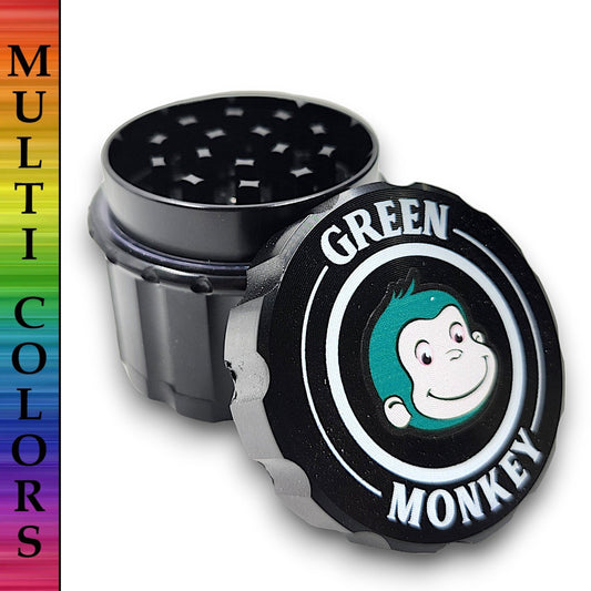 2 - 1/4" Green Monkey Javan Zinc 4 Piece Grinder