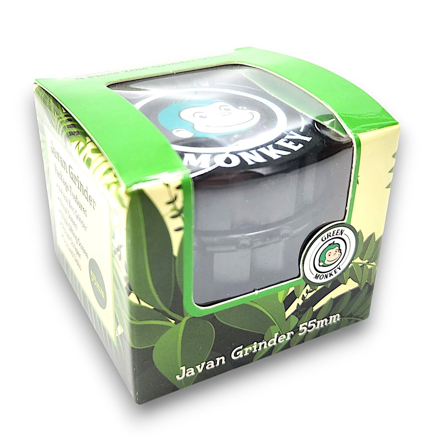 2 - 1/4" Green Monkey Javan Zinc 4 Piece Grinder