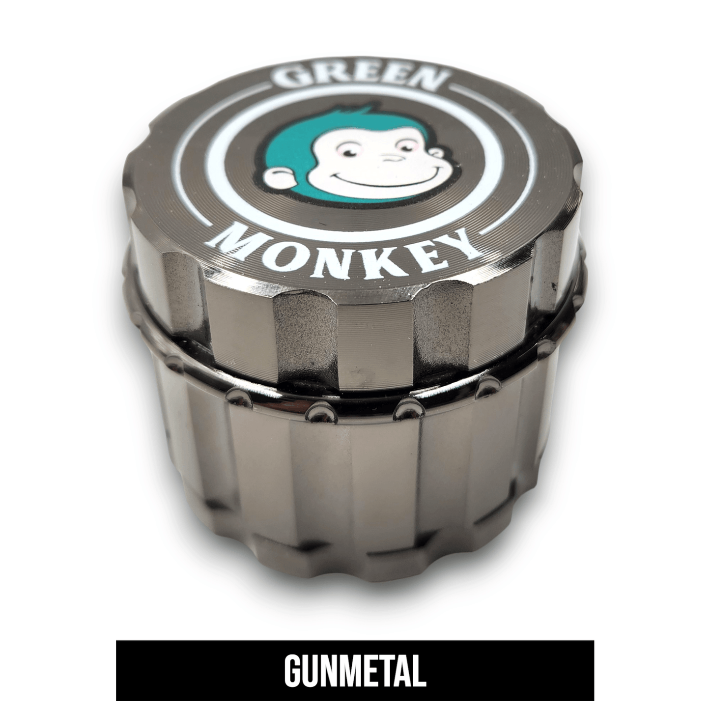 2 - 1/4" Green Monkey Javan Zinc 4 Piece Grinder