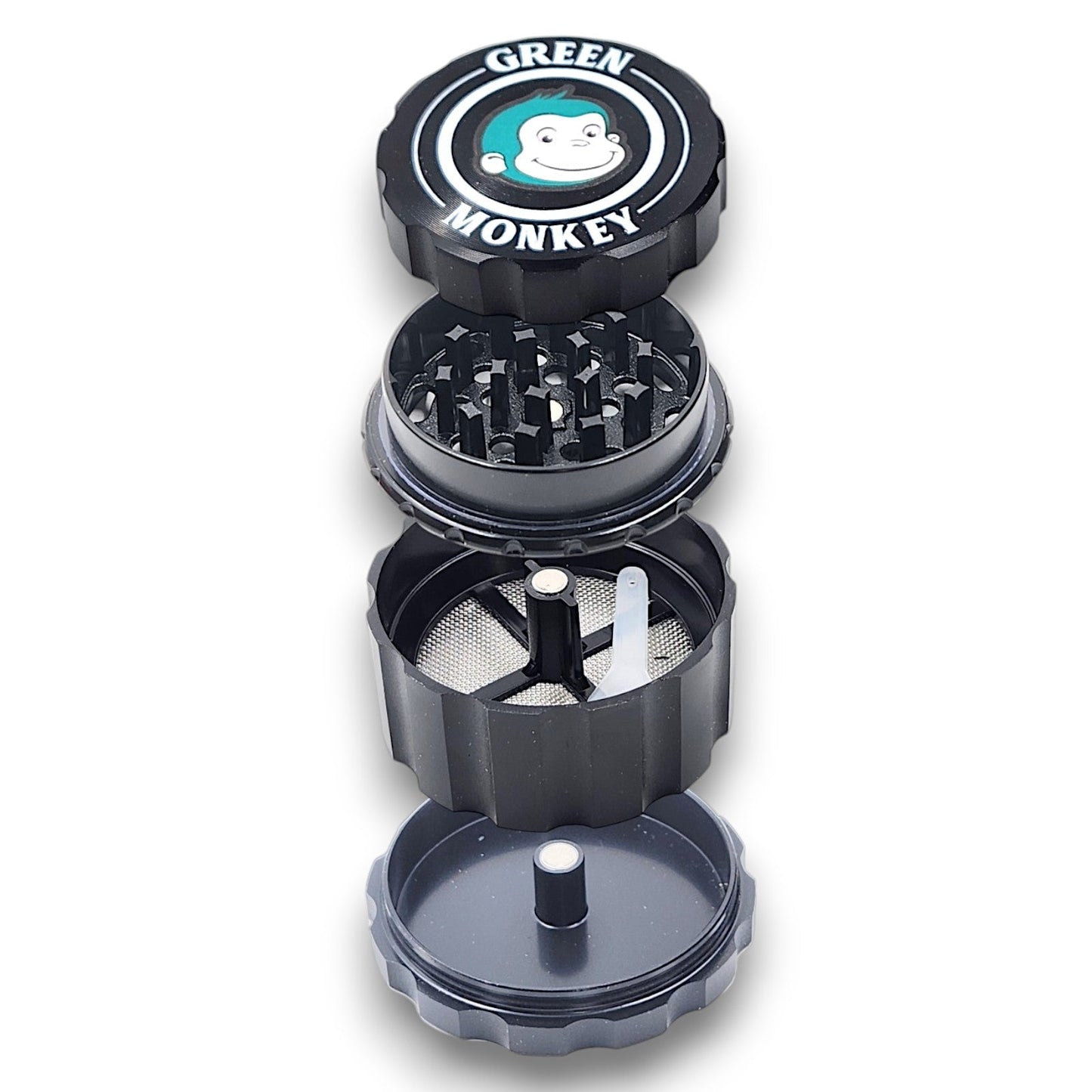2 - 1/4" Green Monkey Javan Zinc 4 Piece Grinder