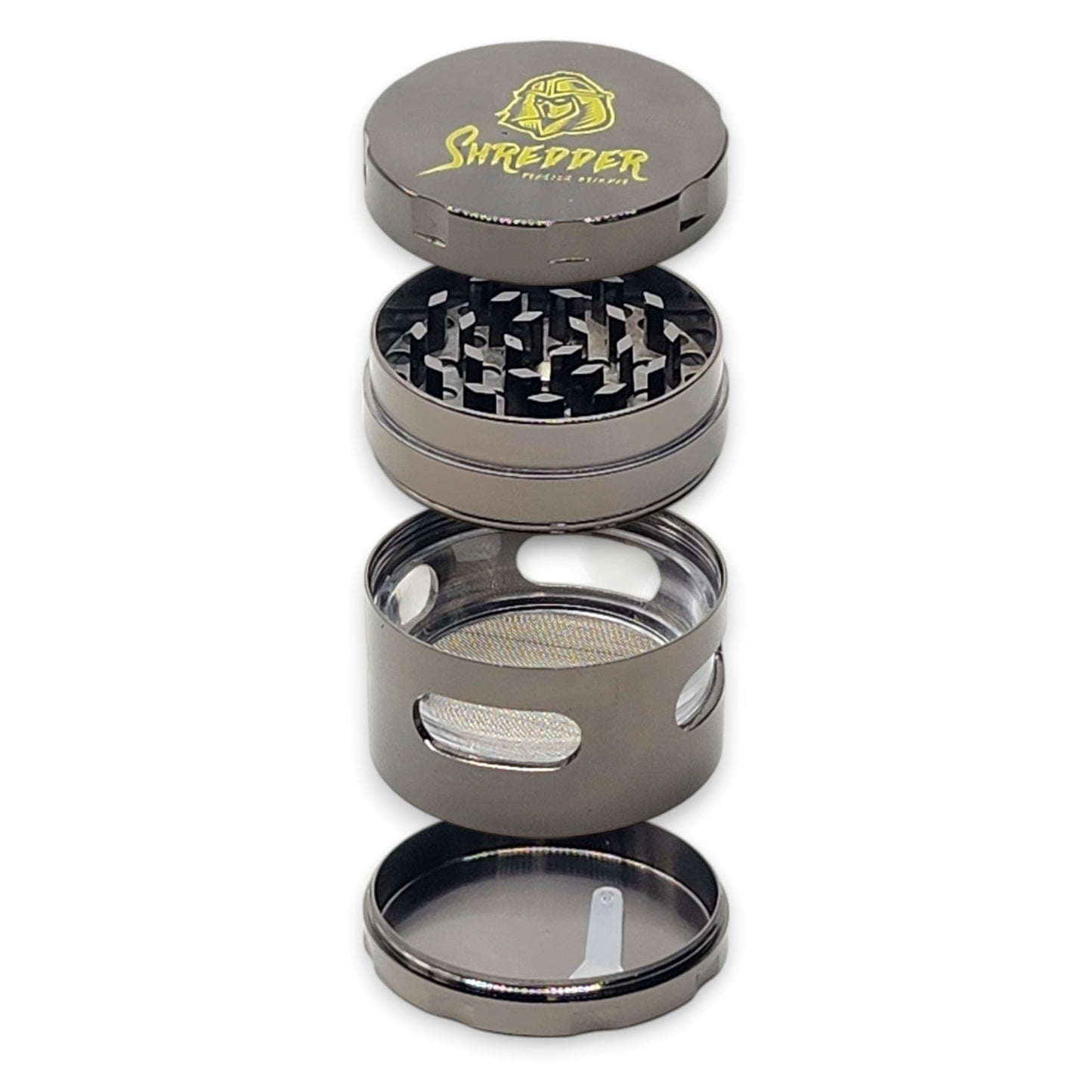 2" Shredder Window Metal 4 Piece Grinder