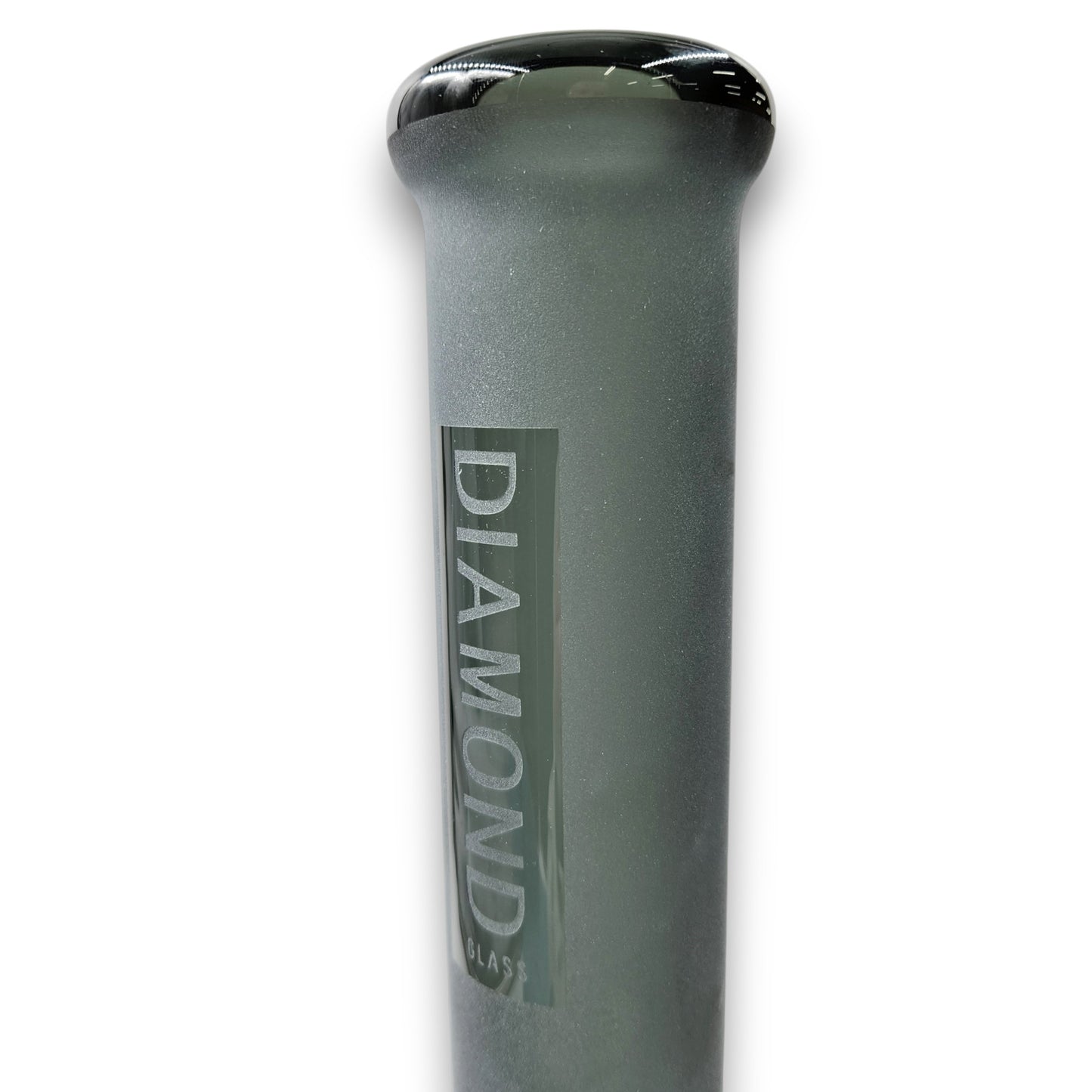 16" Diamond Glass Sandblasted Matte Finish Straight Tube Bong