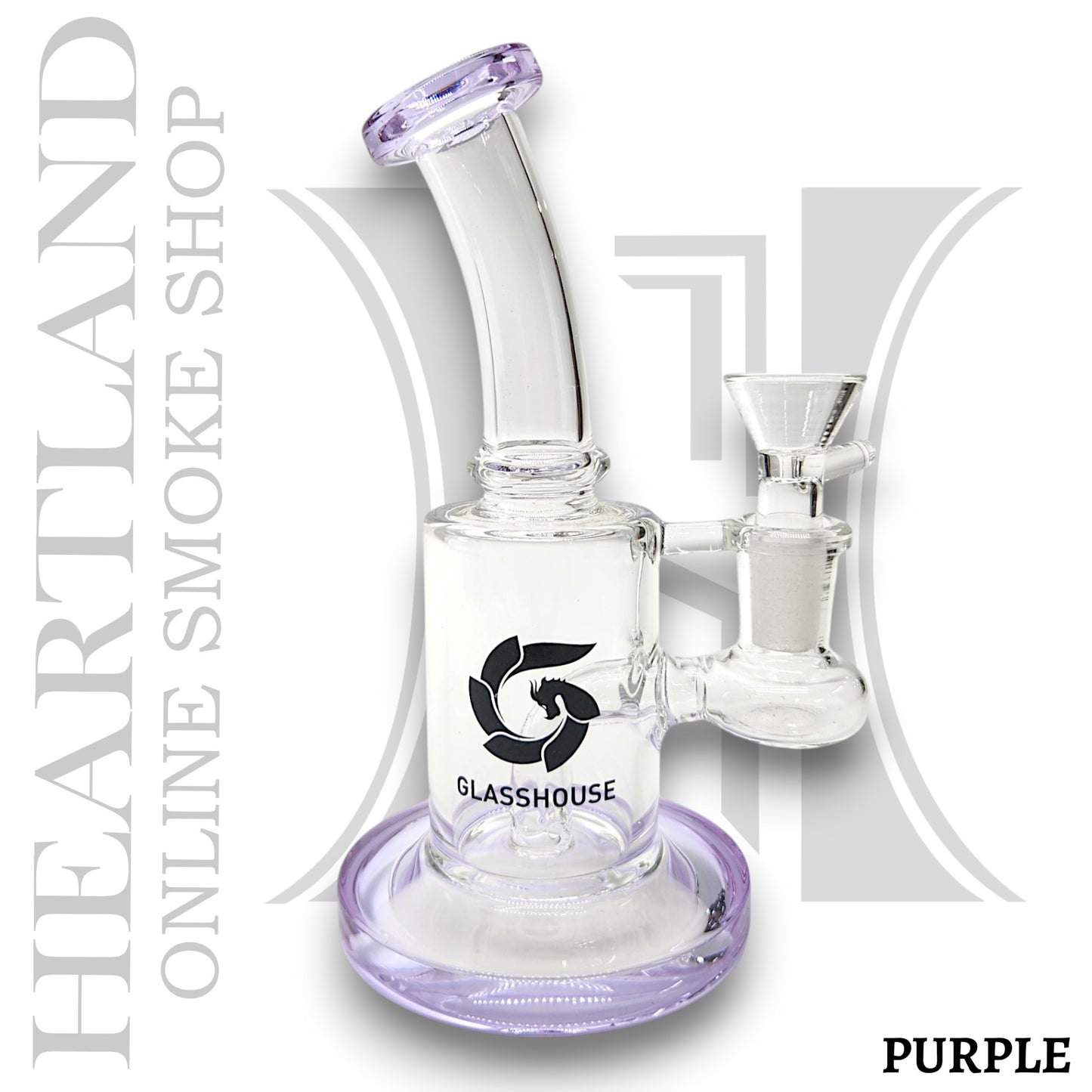 7" Glasshouse Banger Hanger Series-43 Hole Perc Bong