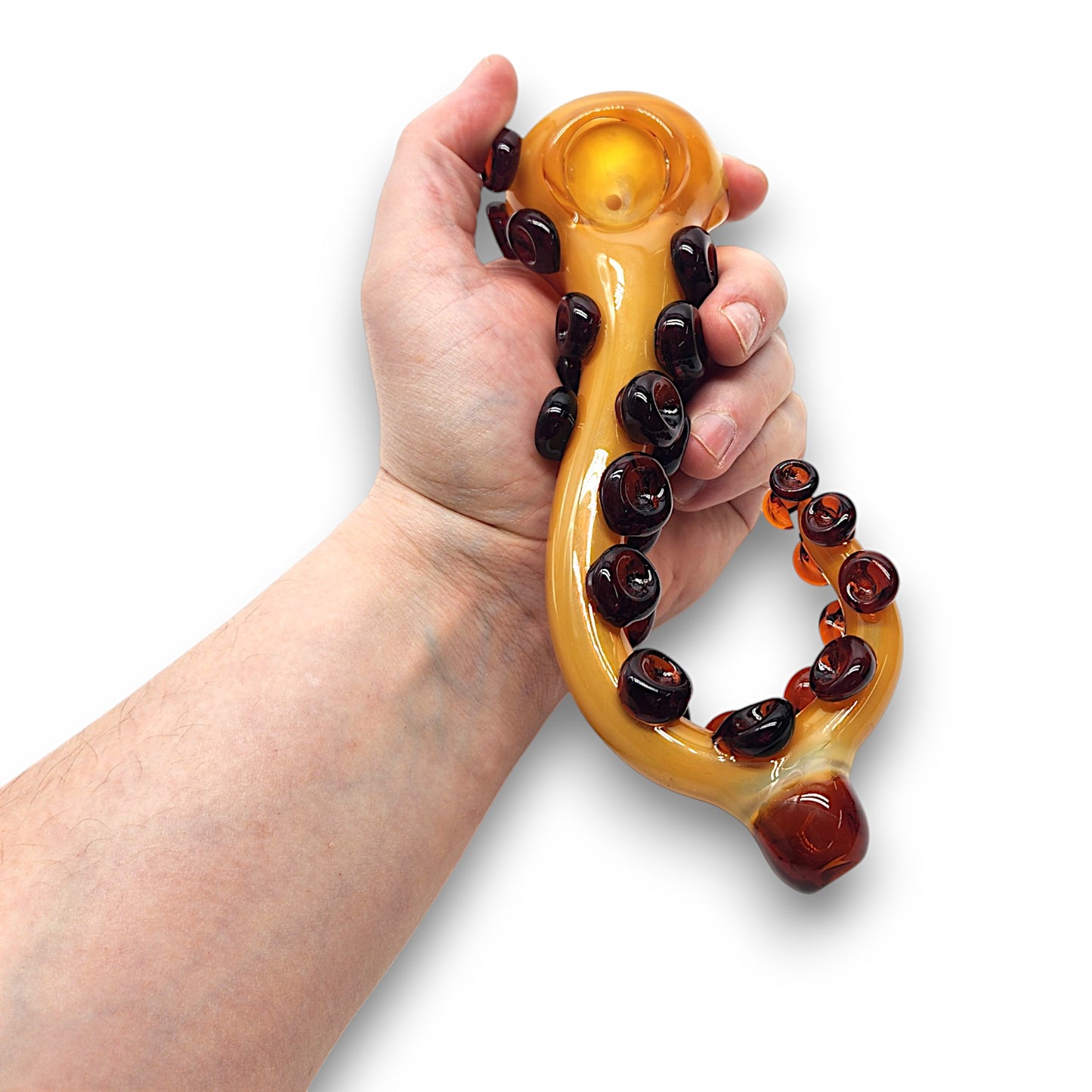Large 7.5" Octopus Kraken Hand Pipe Bowl