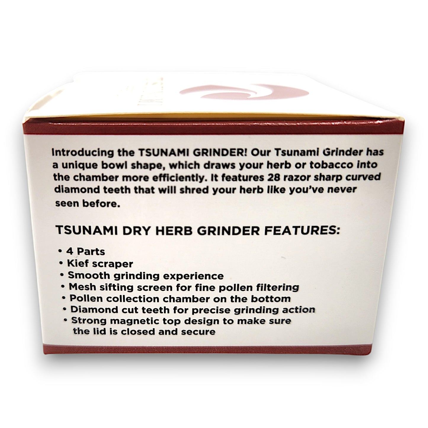 2.5" Tsunami Chromium Finish 4 Piece Grinder
