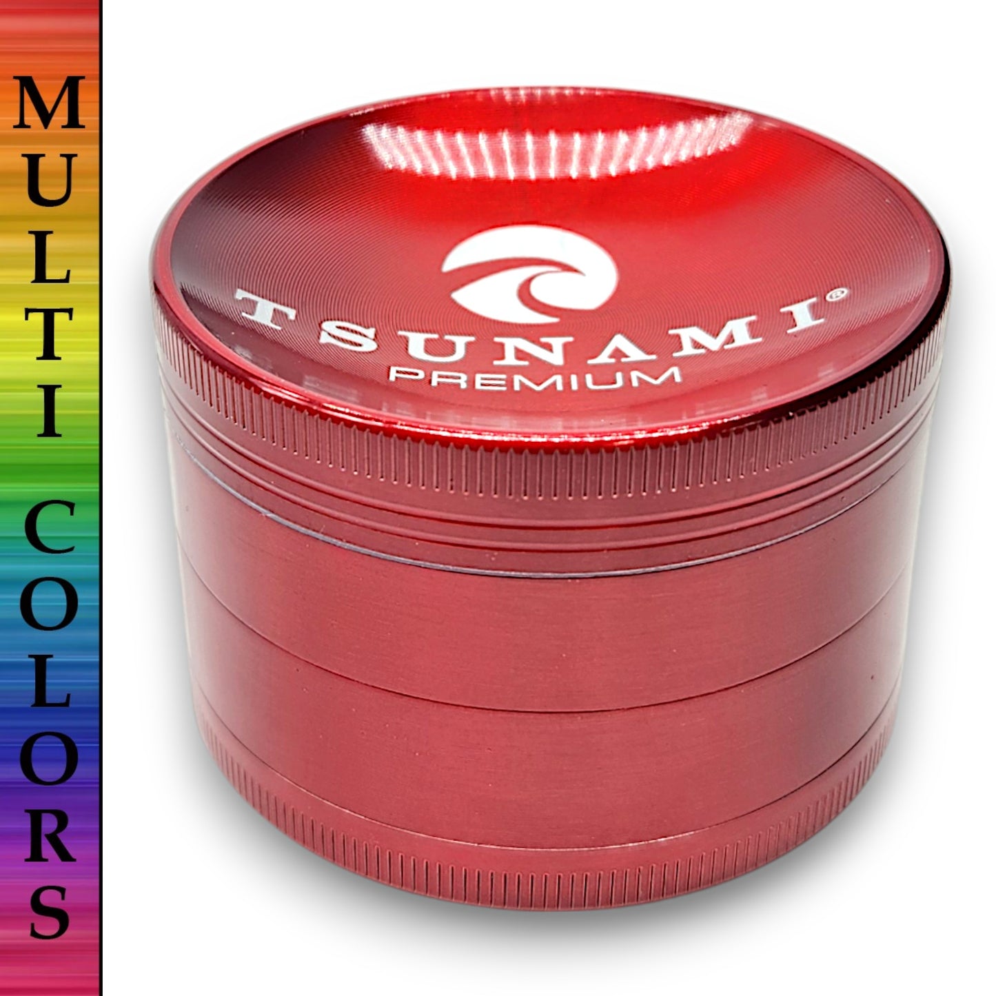 2.5" Tsunami Chromium Finish 4 Piece Grinder