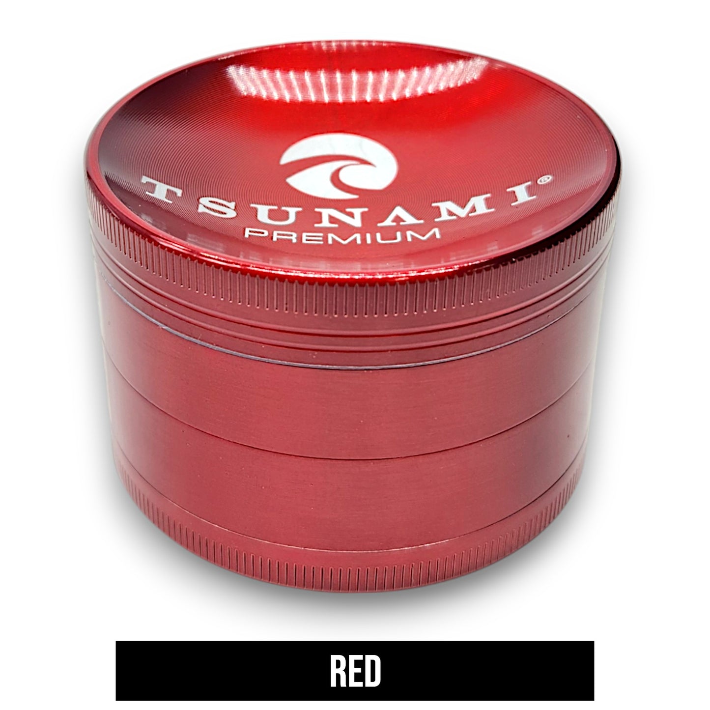 2.5" Tsunami Chromium Finish 4 Piece Grinder