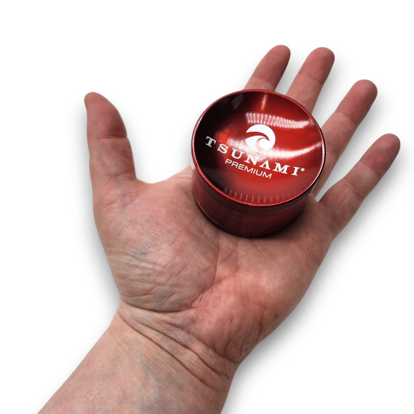 2.5" Tsunami Chromium Finish 4 Piece Grinder