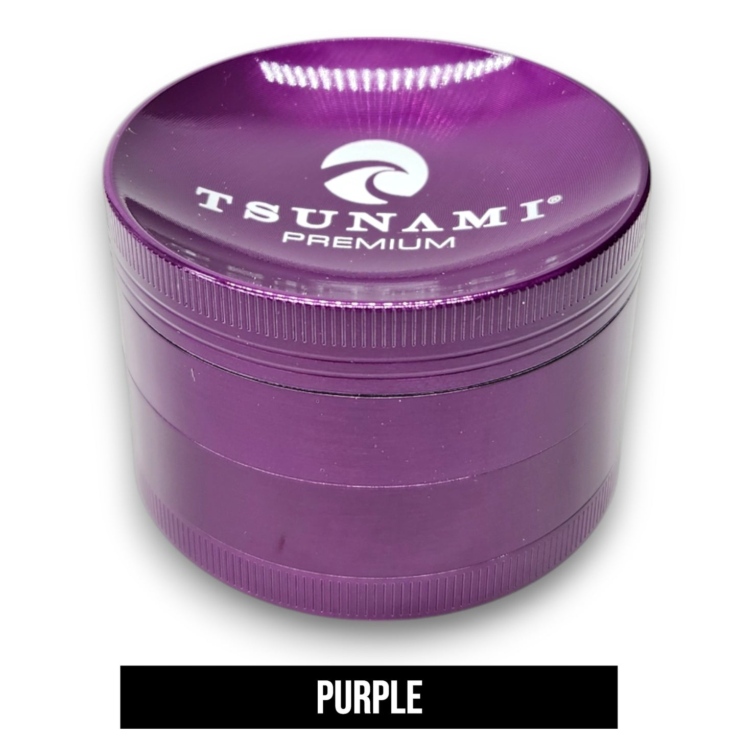 2.5" Tsunami Chromium Finish 4 Piece Grinder