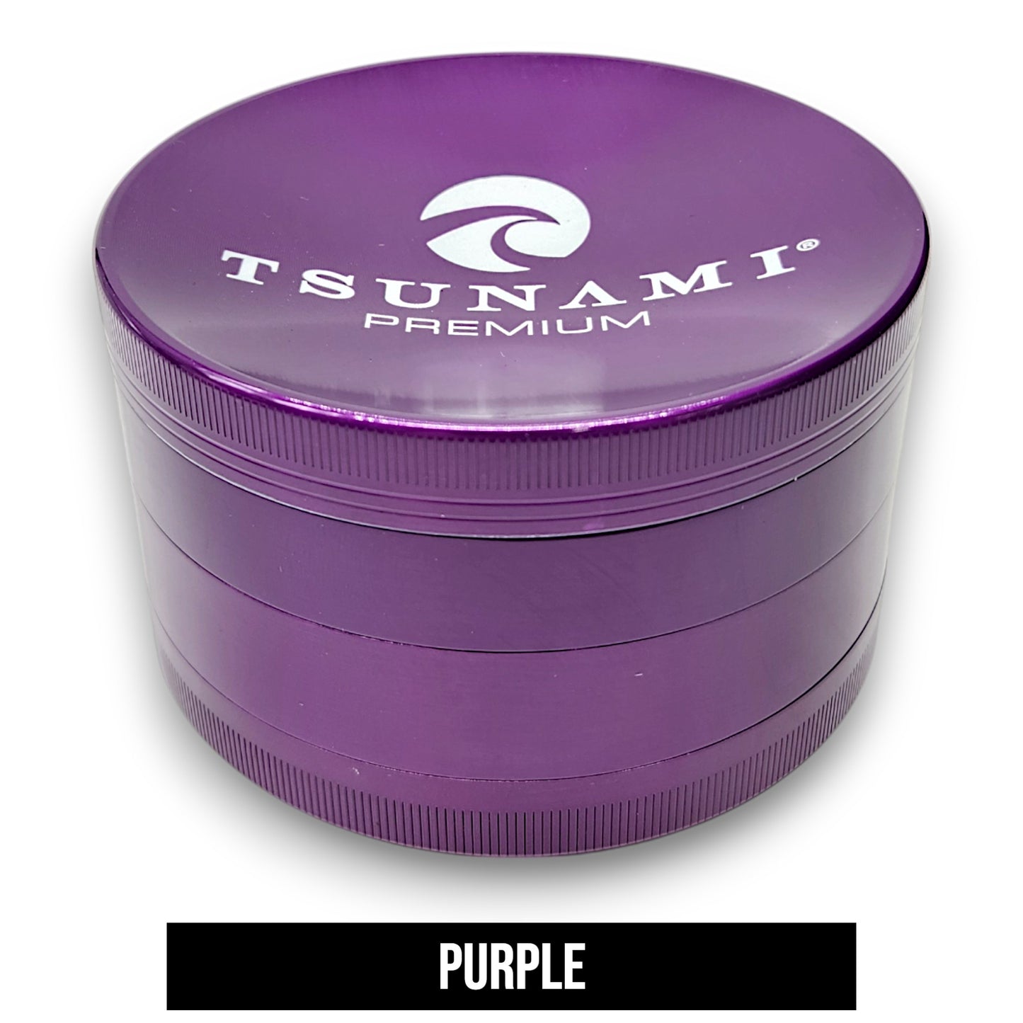 4" Tsunami Chromium Finish 4 Piece Grinder