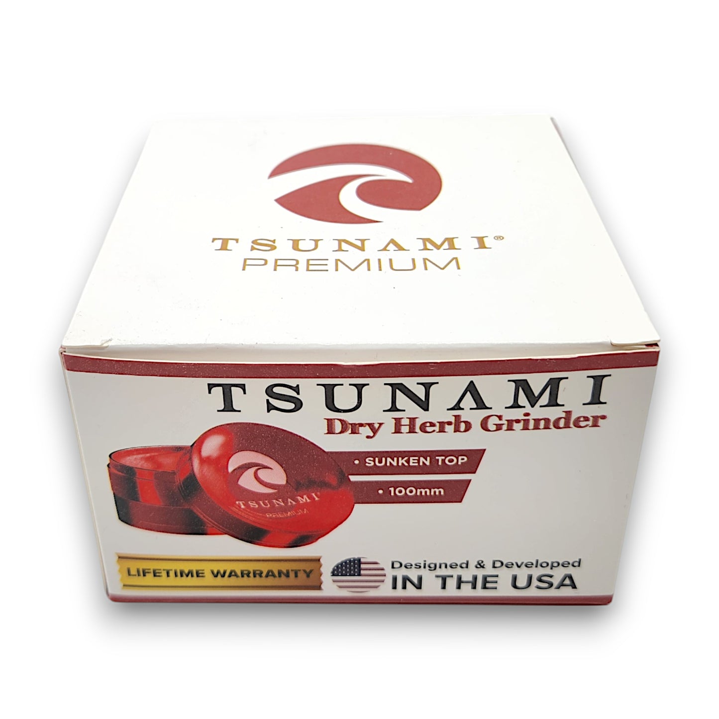 4" Tsunami Chromium Finish 4 Piece Grinder