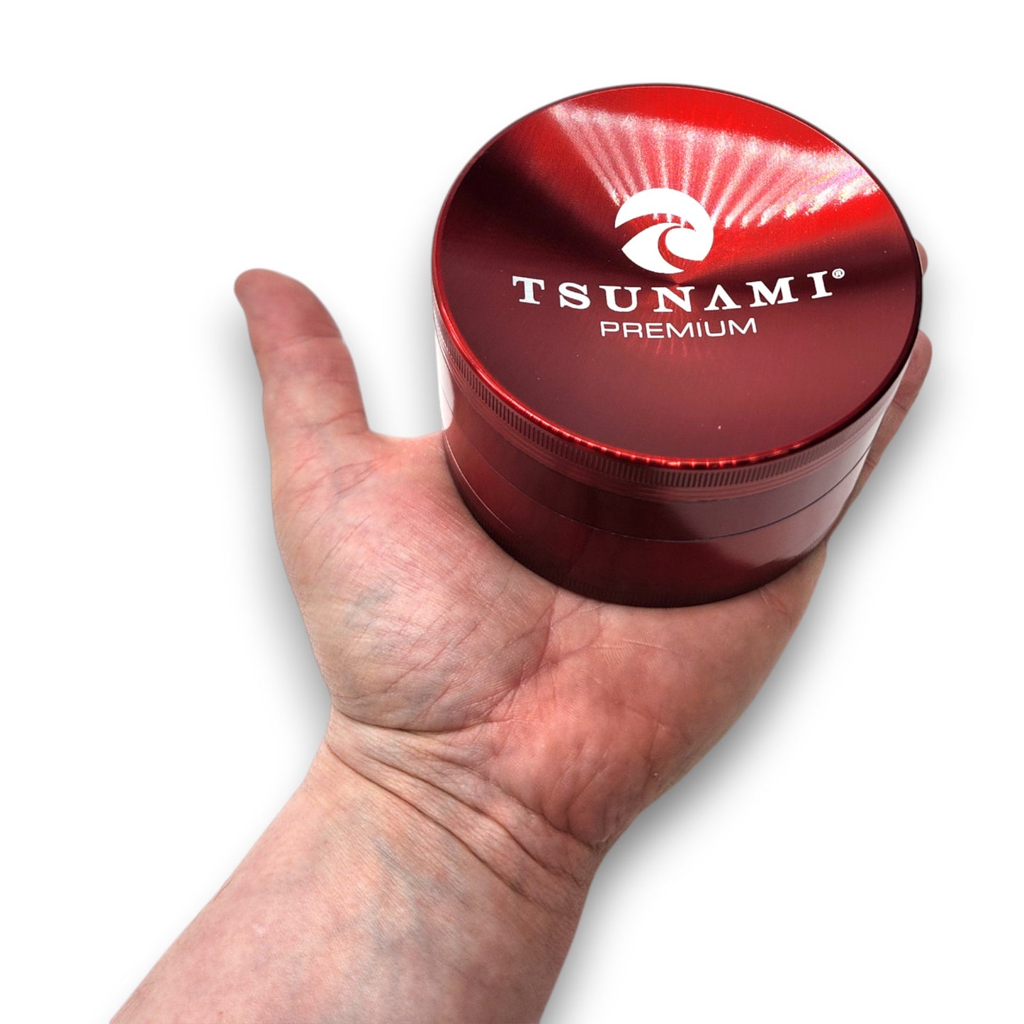 4" Tsunami Chromium Finish 4 Piece Grinder