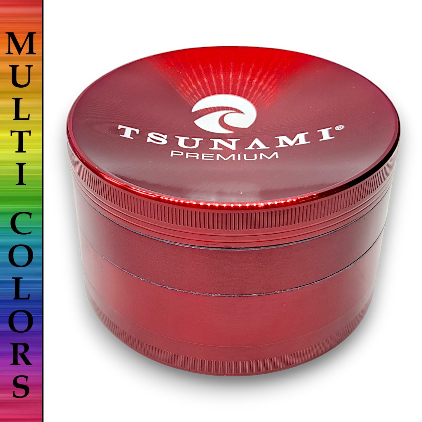 4" Tsunami Chromium Finish 4 Piece Grinder