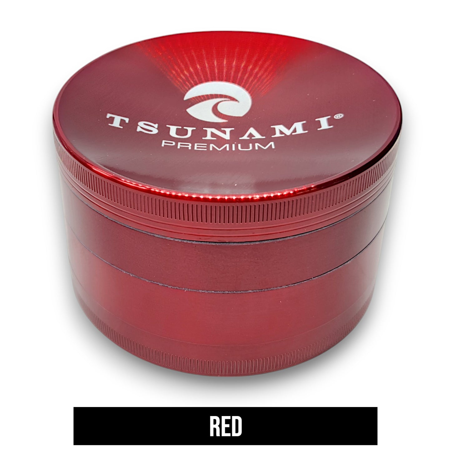 4" Tsunami Chromium Finish 4 Piece Grinder