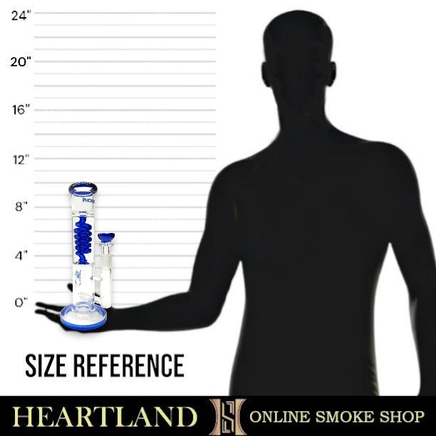 10" Phoenix Star Straight Tube Bong