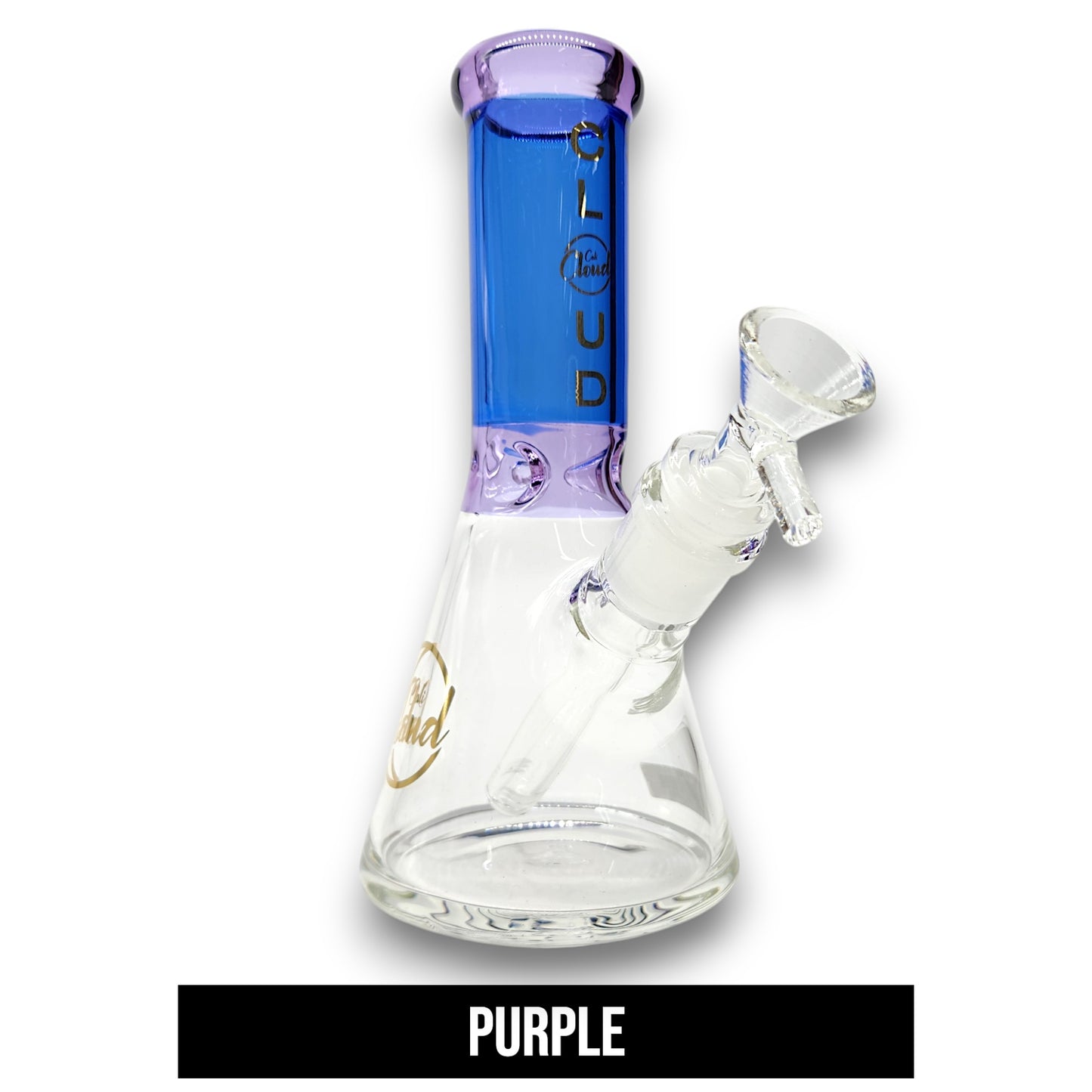 8" Cali CloudX Colored Beaker Bong