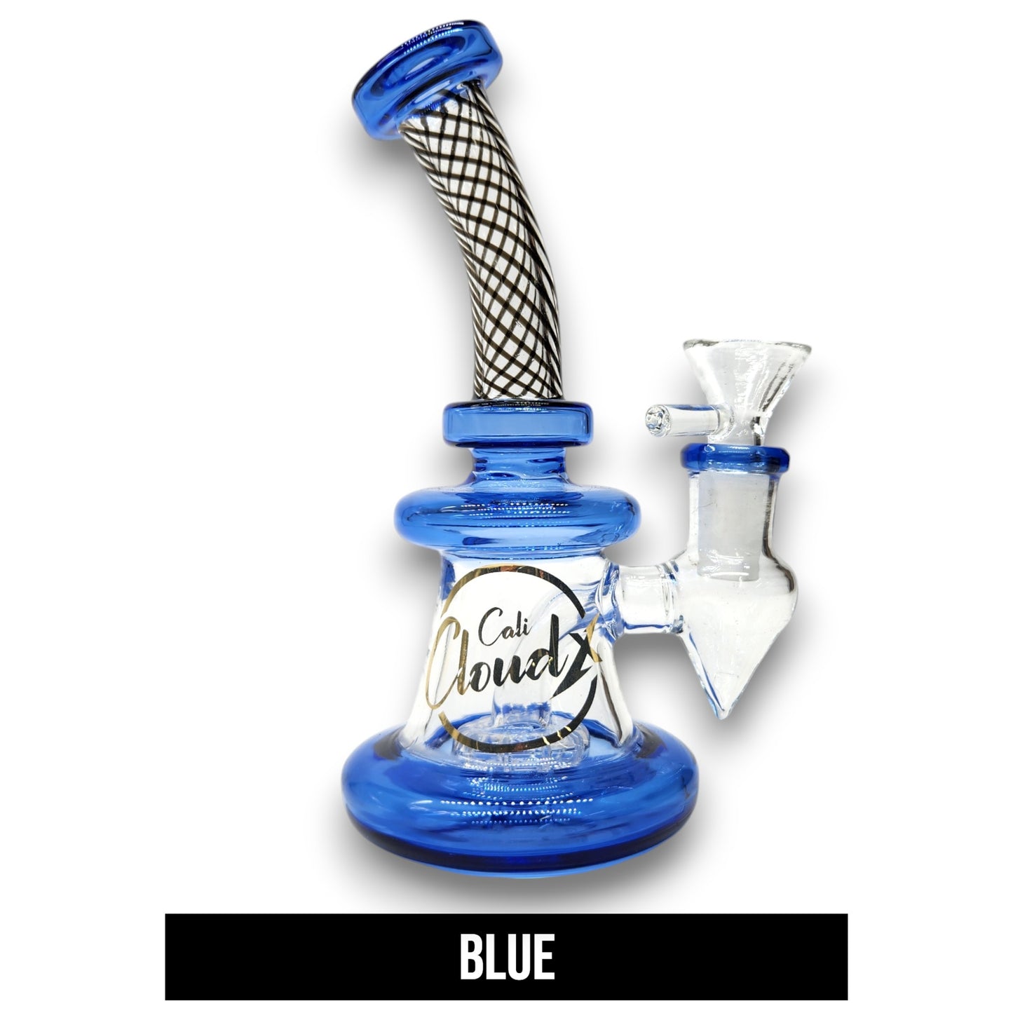 6" Cali CloudX Circ Perc Pocket Size Bubbler Bong
