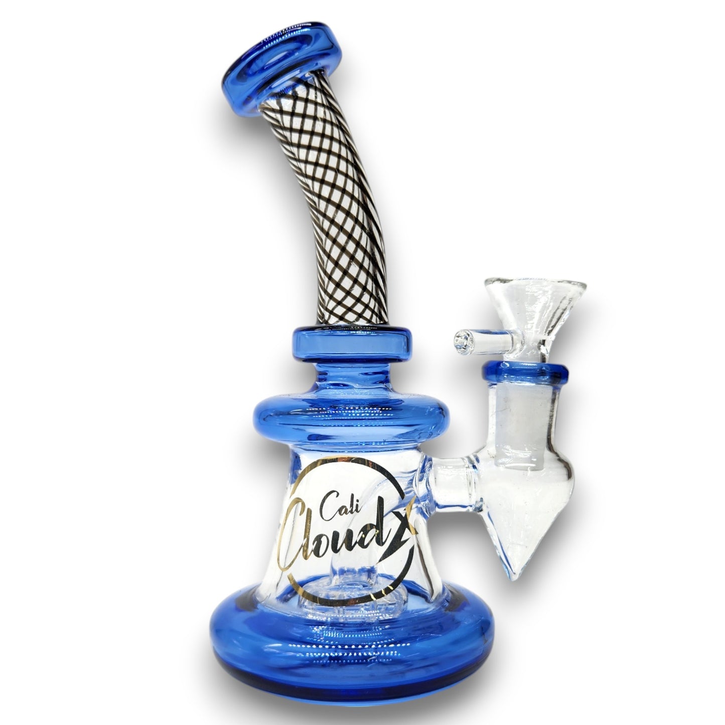 6" Cali CloudX Circ Perc Pocket Size Bubbler Bong