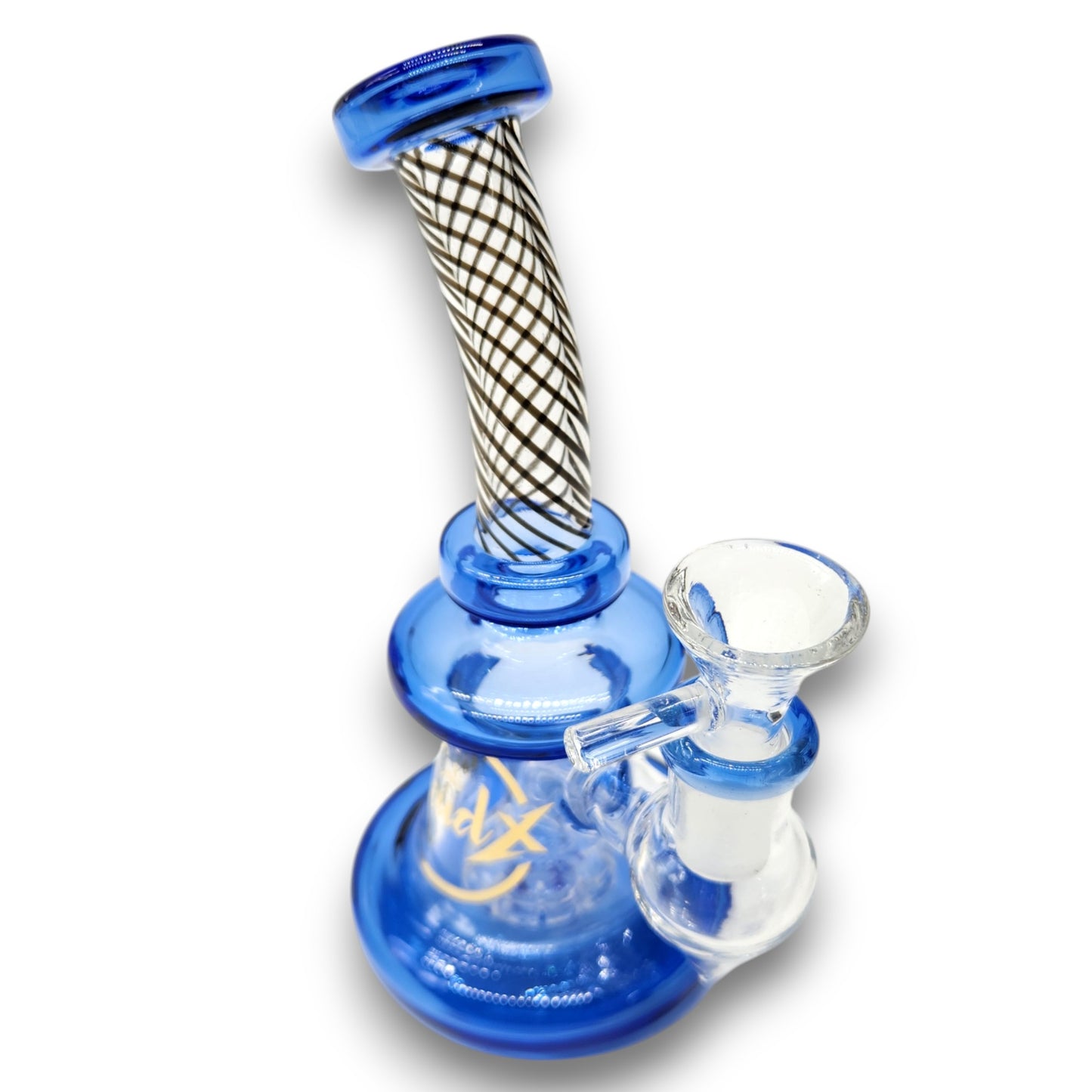 6" Cali CloudX Circ Perc Pocket Size Bubbler Bong