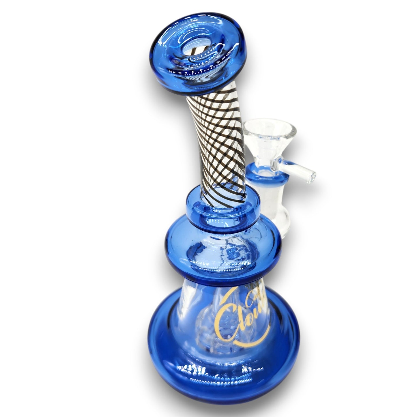 6" Cali CloudX Circ Perc Pocket Size Bubbler Bong