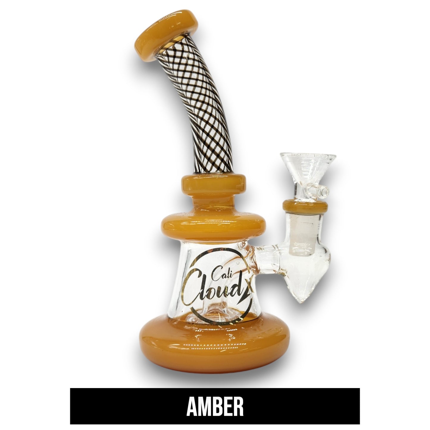 6" Cali CloudX Circ Perc Pocket Size Bubbler Bong