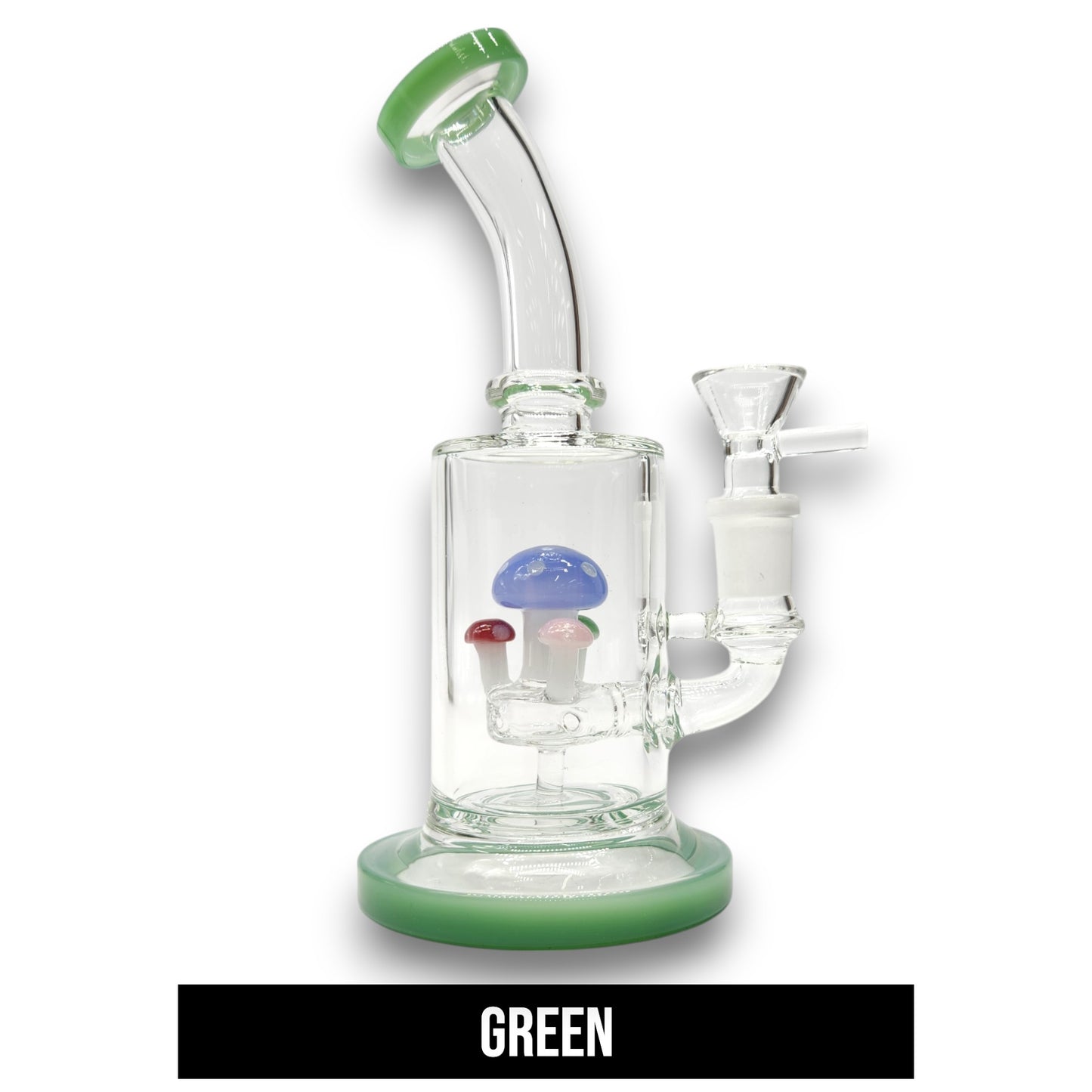 7" Mushroom Circ Perc Barrel Bong