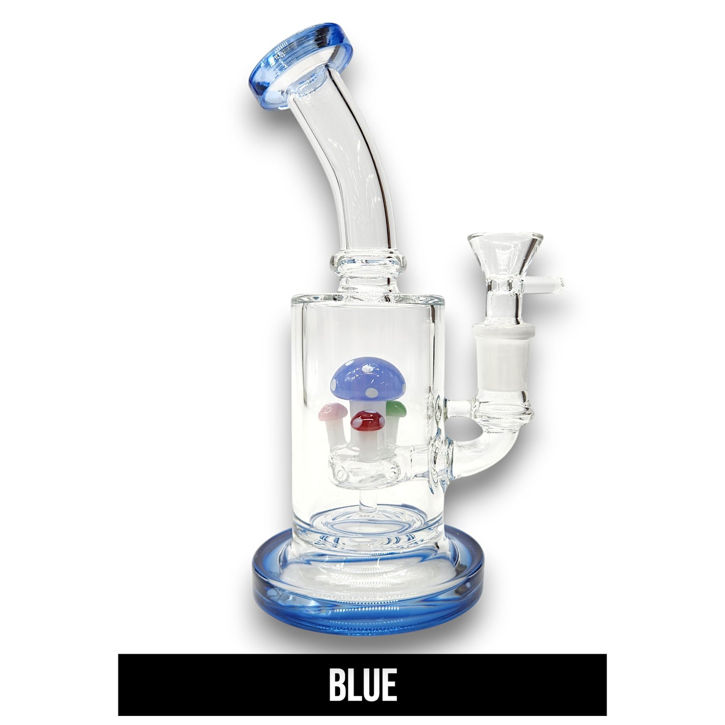 7" Mushroom Circ Perc Barrel Bong
