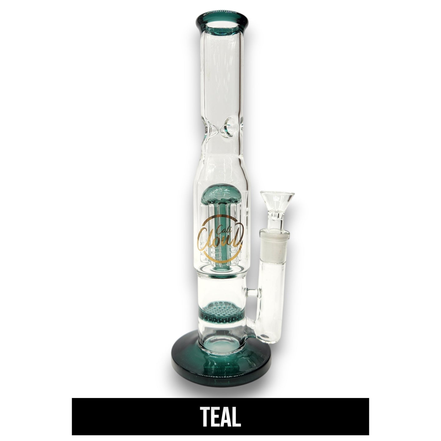 11" Cali CloudX Honeycomb Tree Perc Straight Tube Bong
