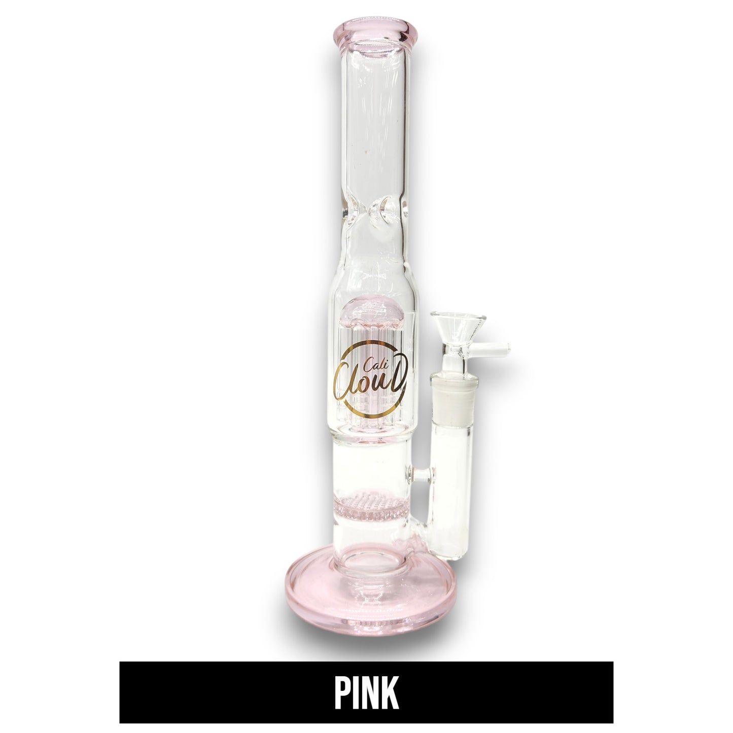 11" Cali CloudX Honeycomb Tree Perc Straight Tube Bong