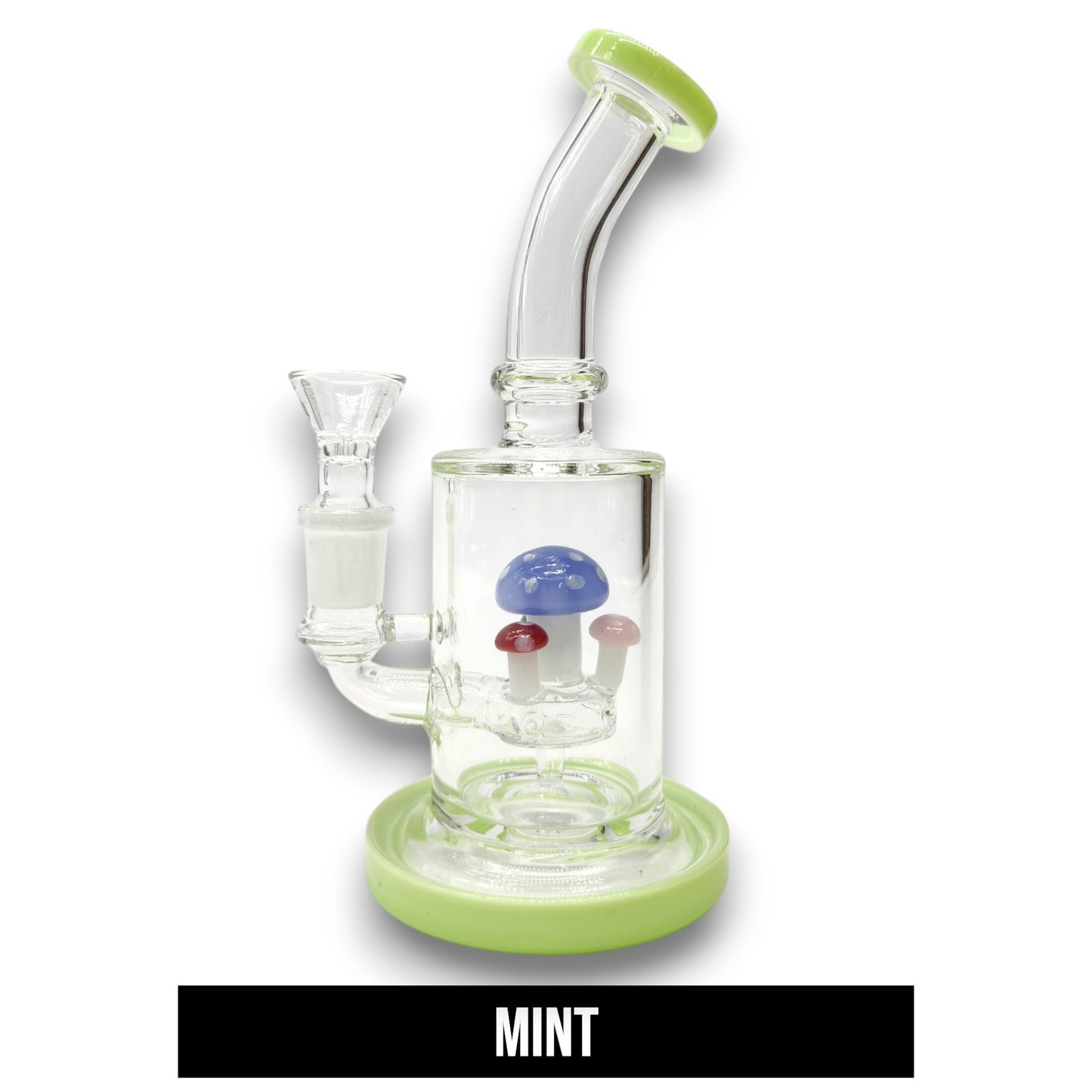 7" Mushroom Circ Perc Barrel Bong