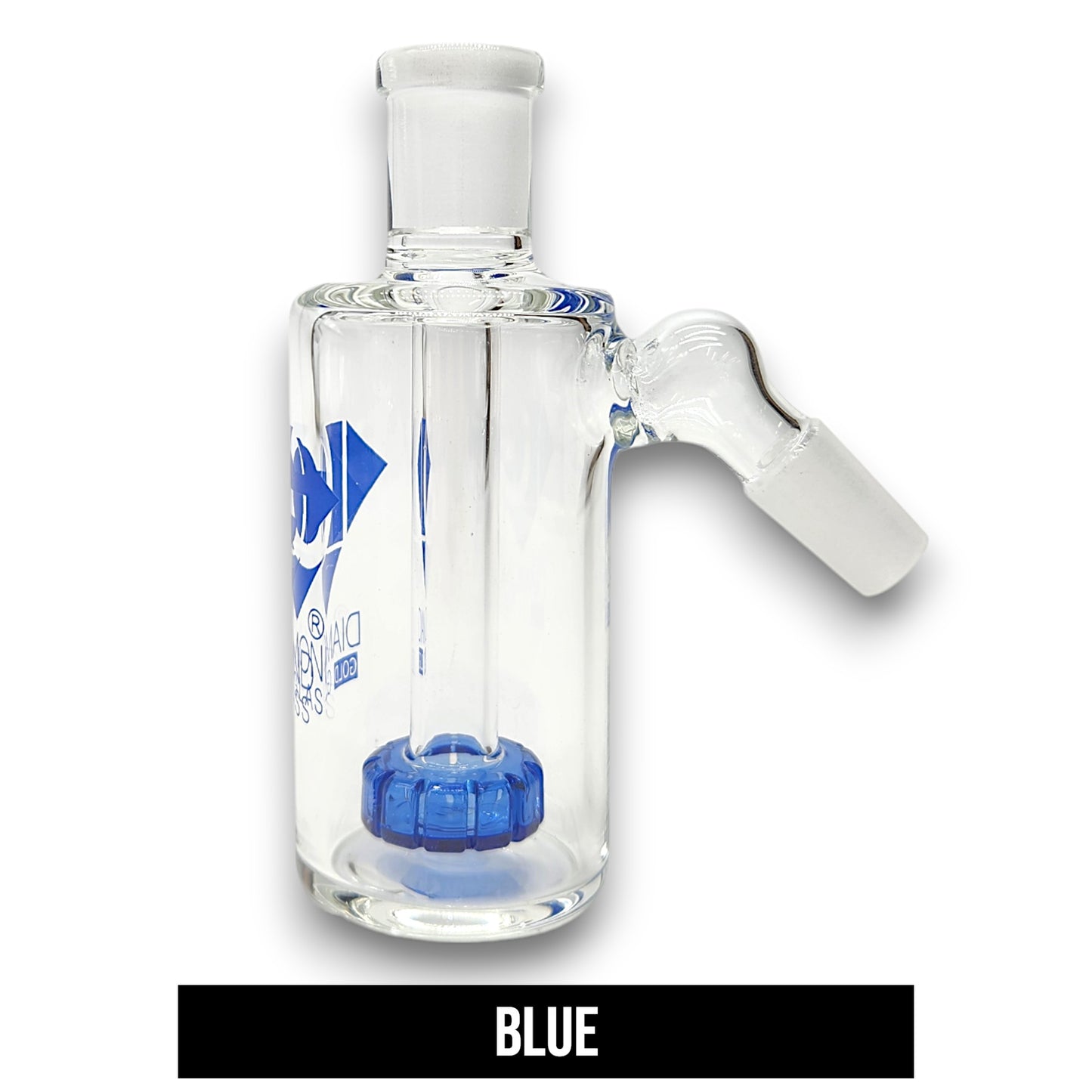 Diamond 4-1/2" Ash Catcher Circ Perc 14mm 45 Deg