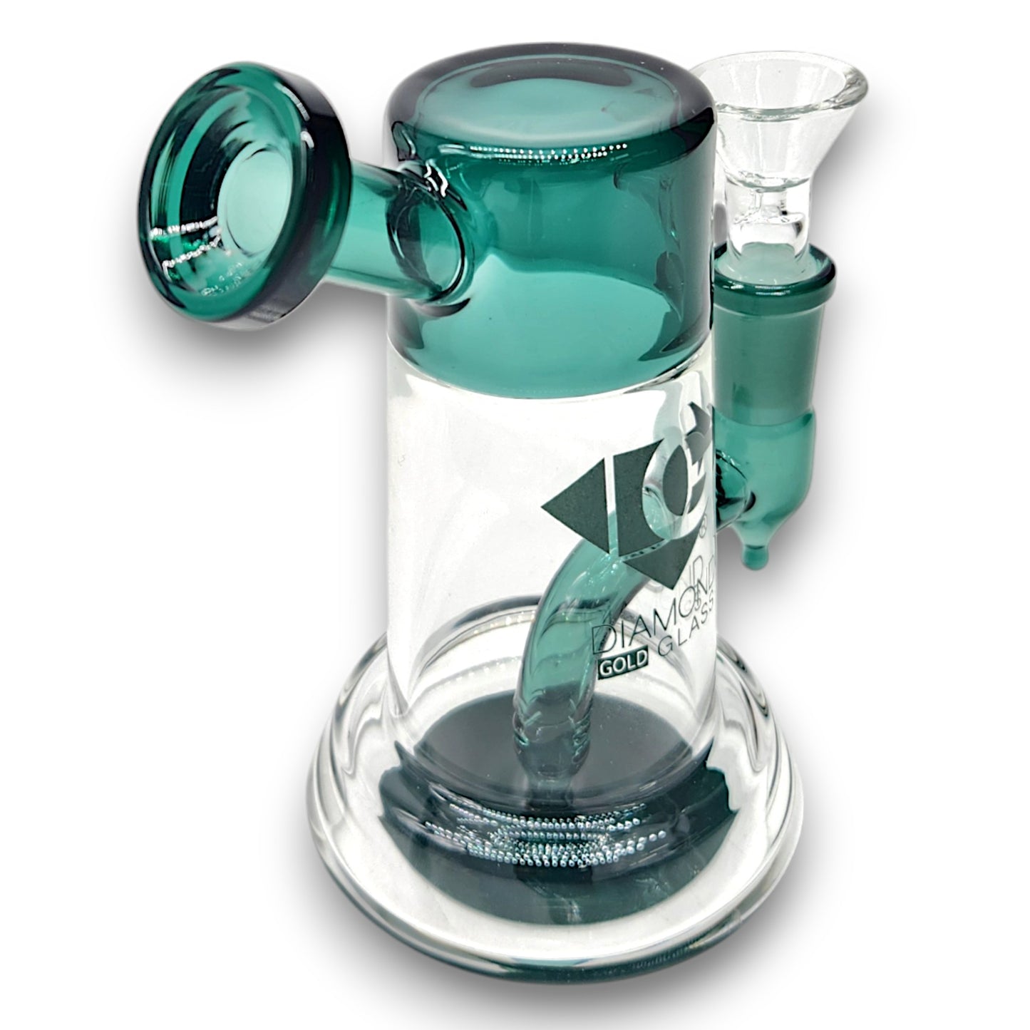 5.5" Diamond Glass Mini Bong Bubbler