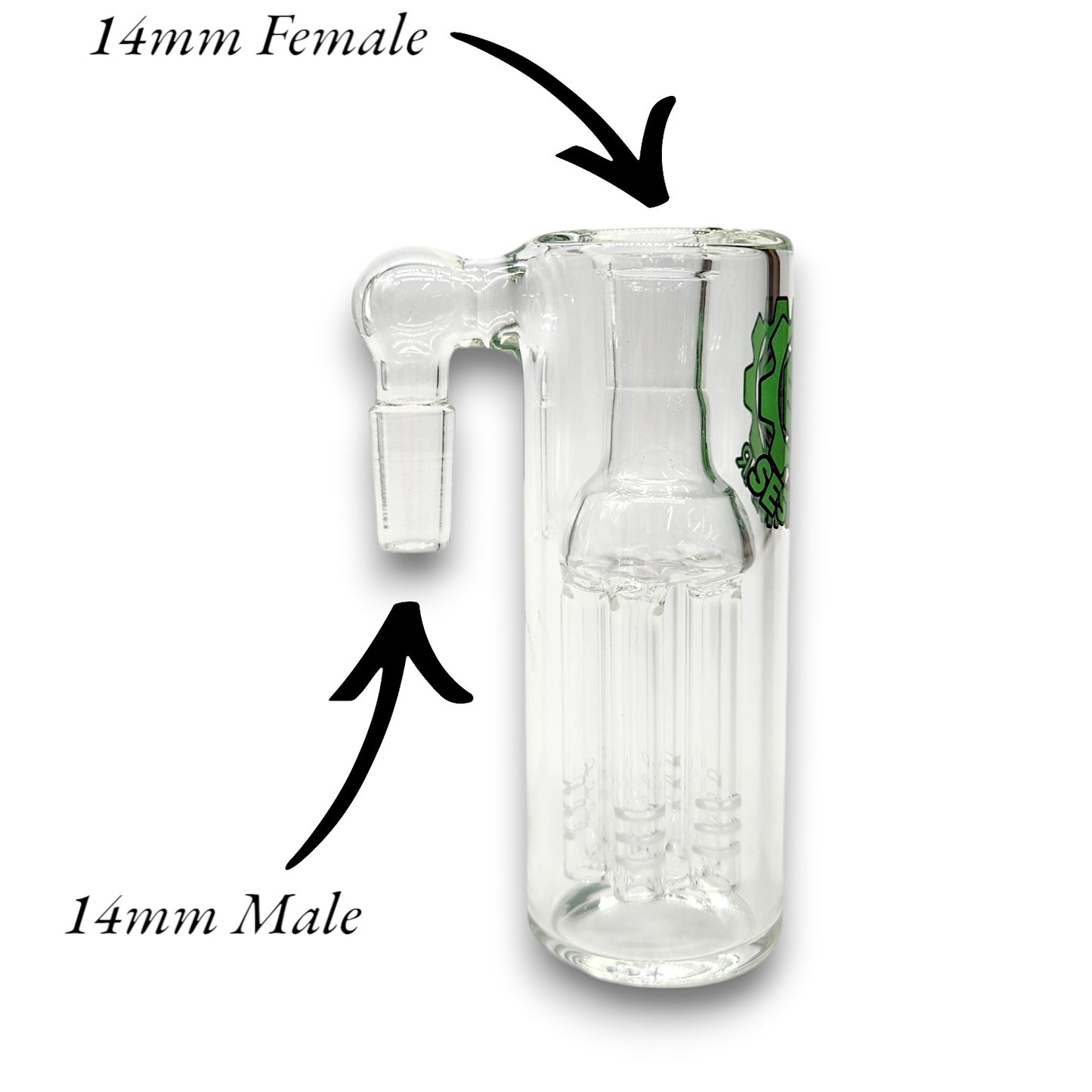 4.5" SeshGear Tree Percolator Ash Catcher 14mm 90 deg