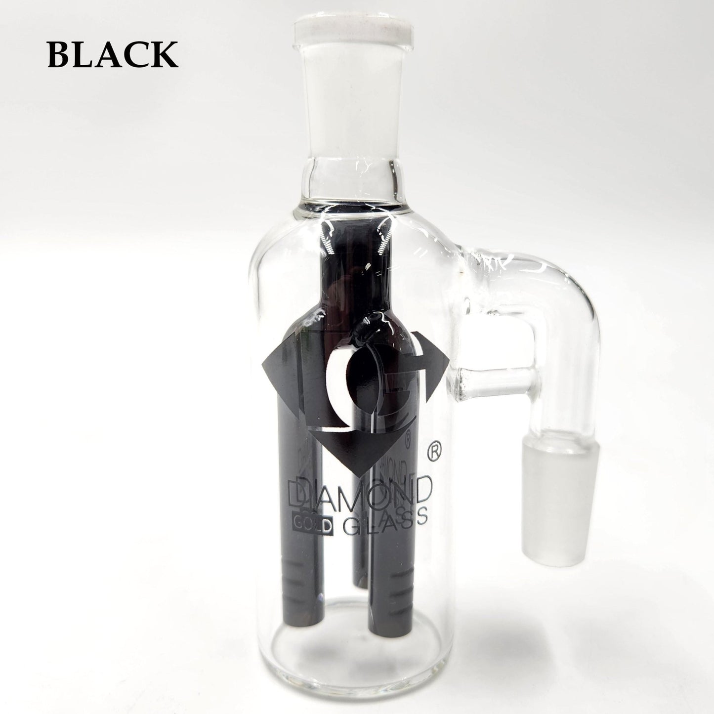 4 - 1/2" Diamond Ash Catcher Tree Perc 14mm 90 Deg