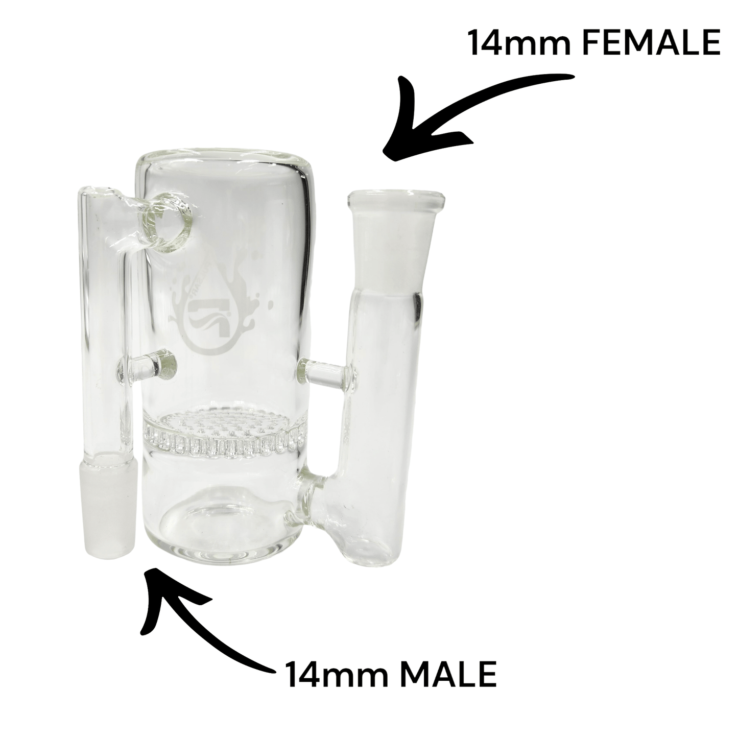 4 - 1/2" Pulsar 14mm 90 deg Honeycomb Percolator Ash Catcher