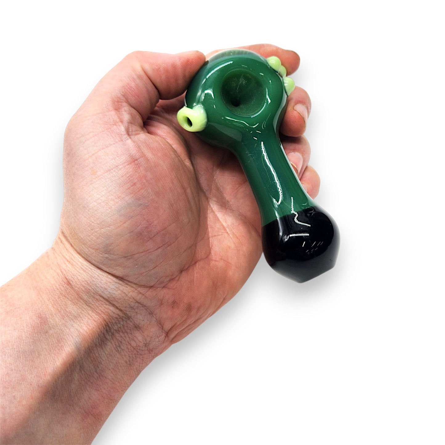 4" Glass Spoon Hand Bowl