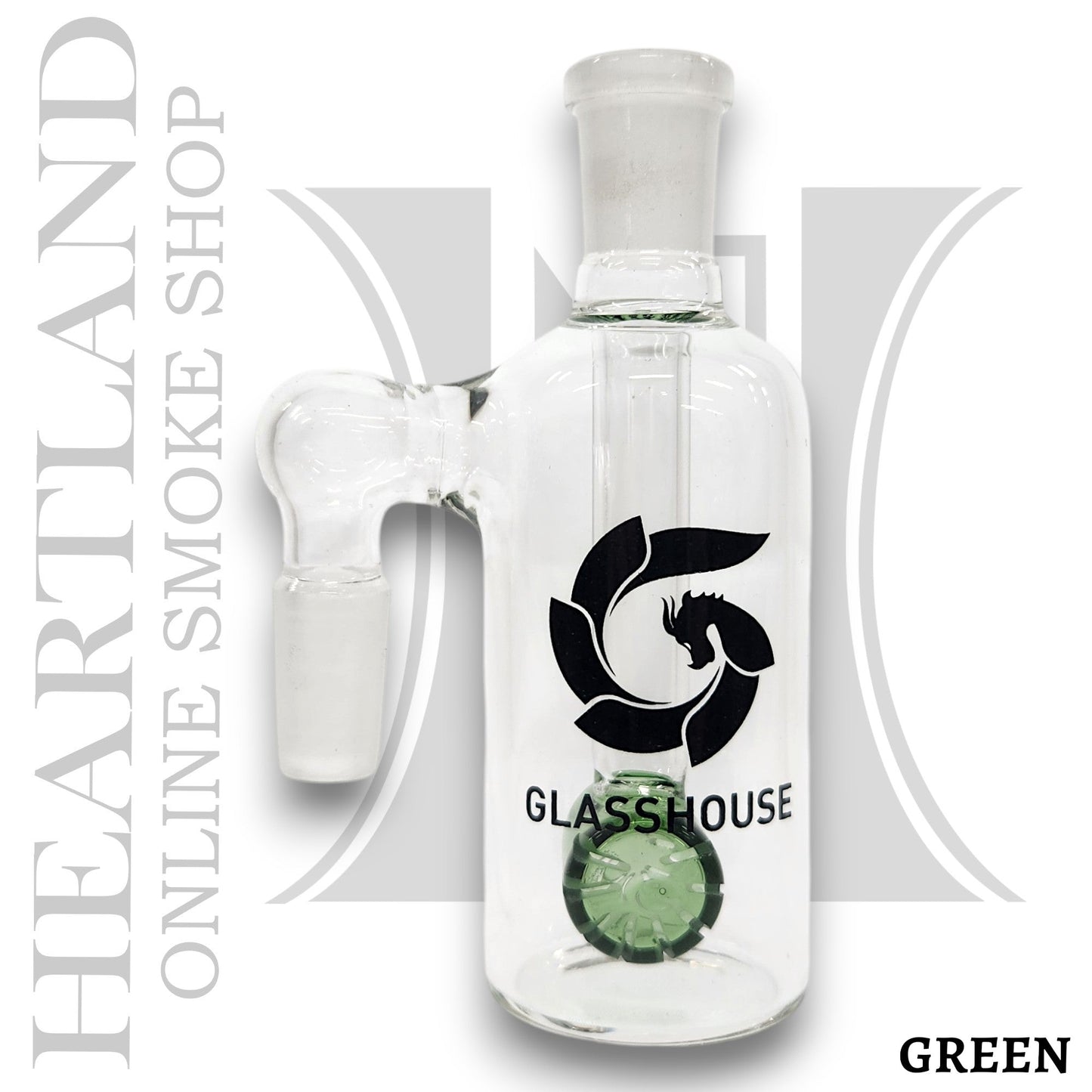 4" Glasshouse 14mm 90 Deg Ash Catcher