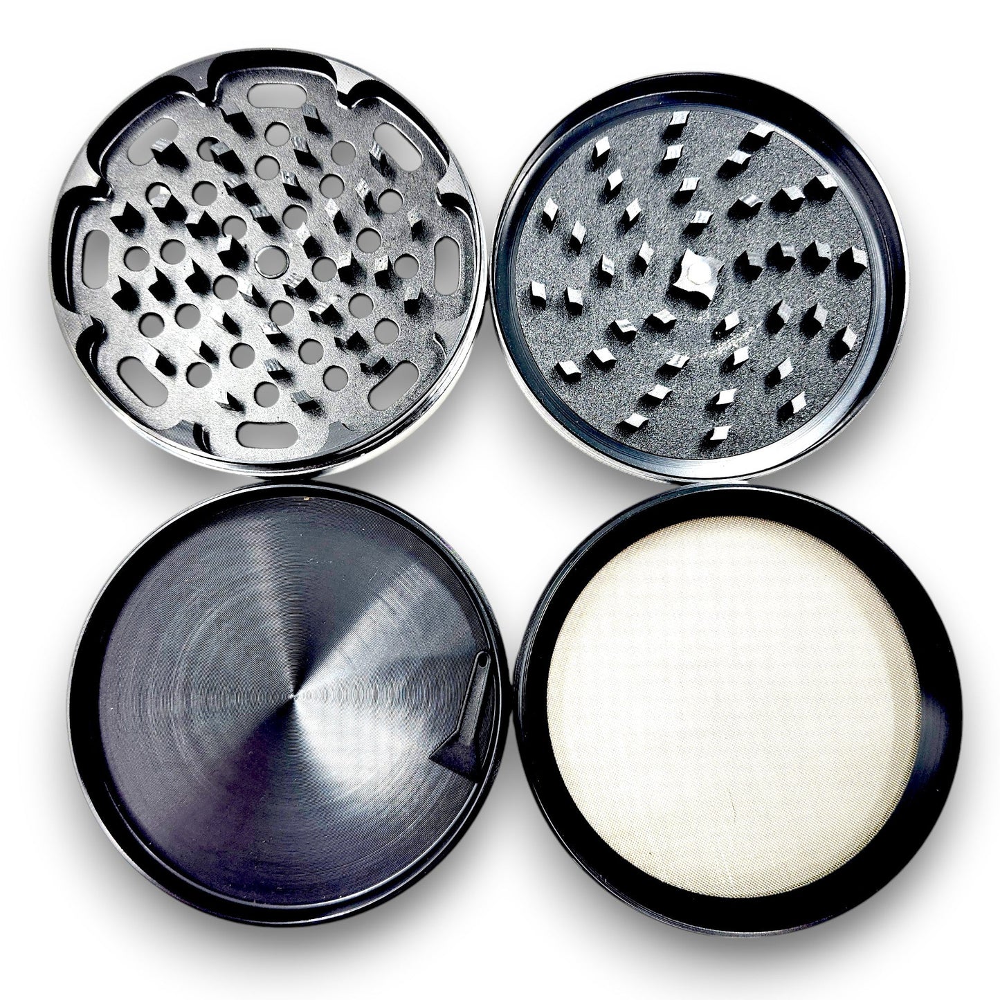 4" Large Green Monkey Capuchin Aluminum 4 Piece Grinder