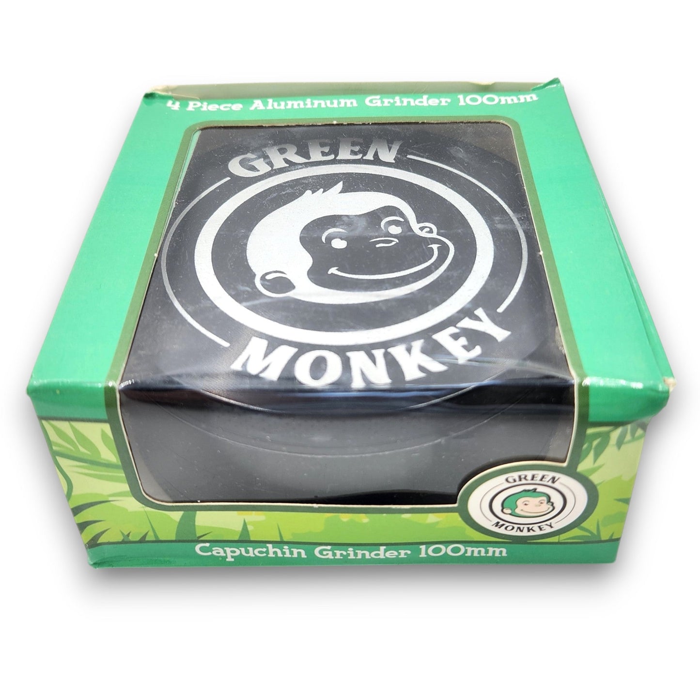 4" Large Green Monkey Capuchin Aluminum 4 Piece Grinder