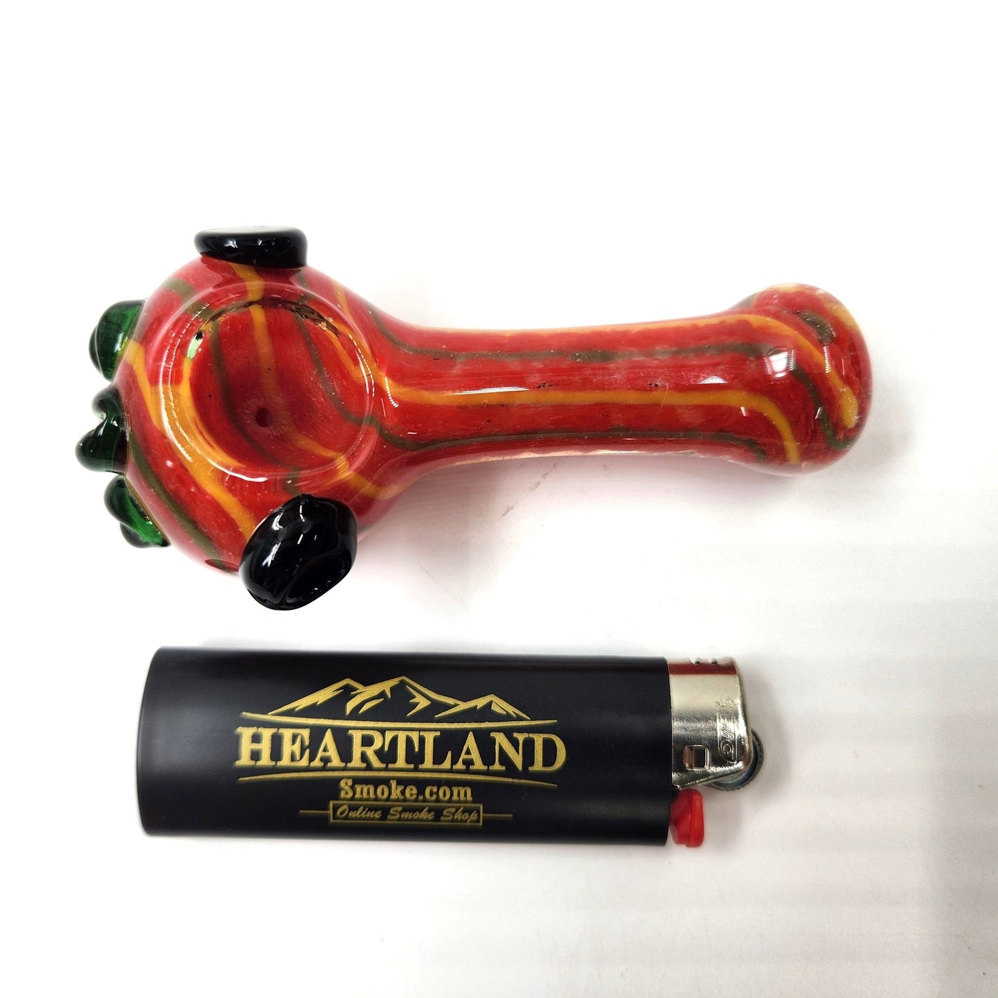 4" Red Flower End Bowl