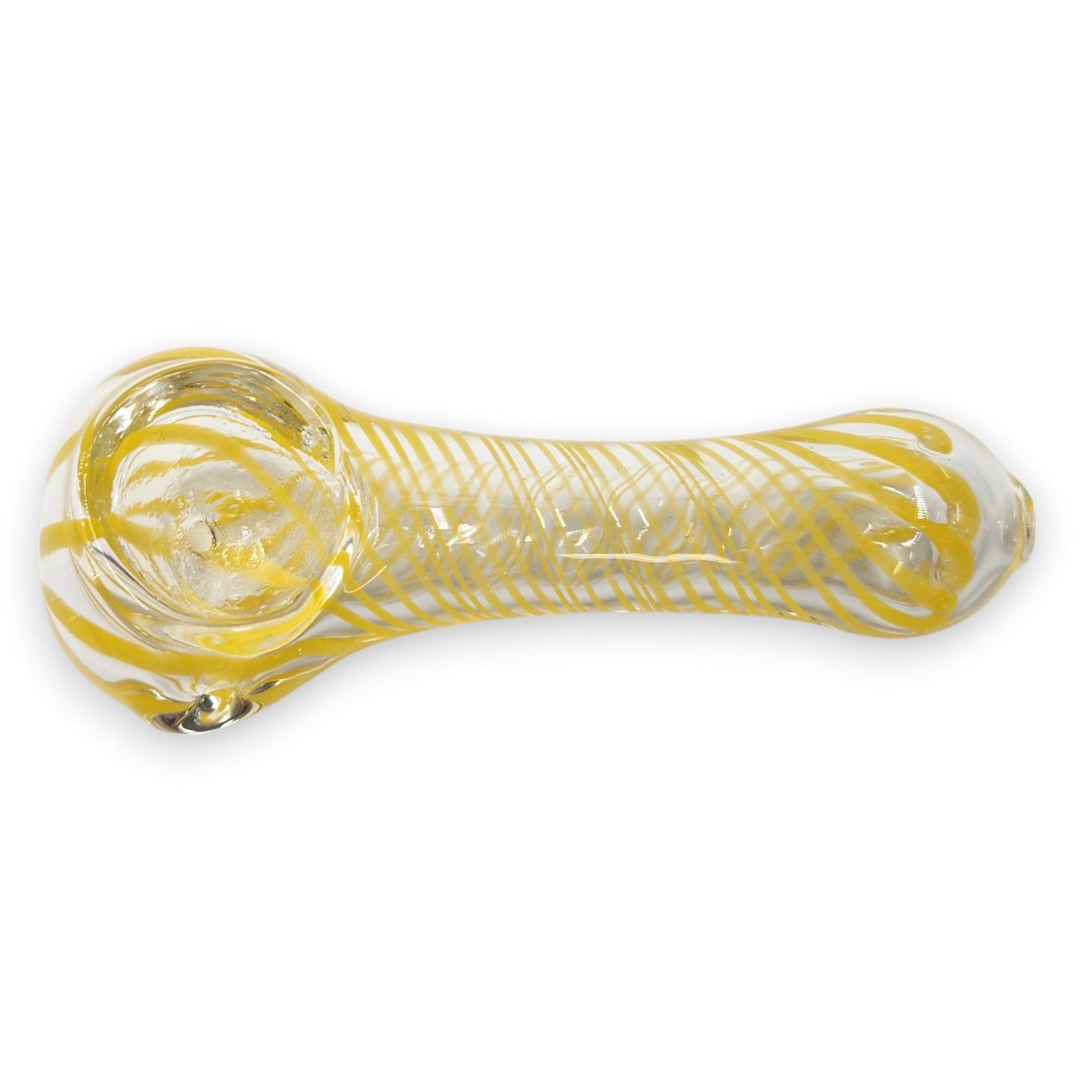 4" Yellow Spiral Bowl