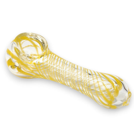 4" Yellow Spiral Bowl