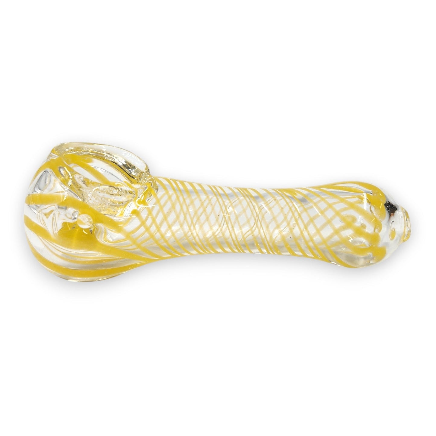 4" Yellow Spiral Bowl