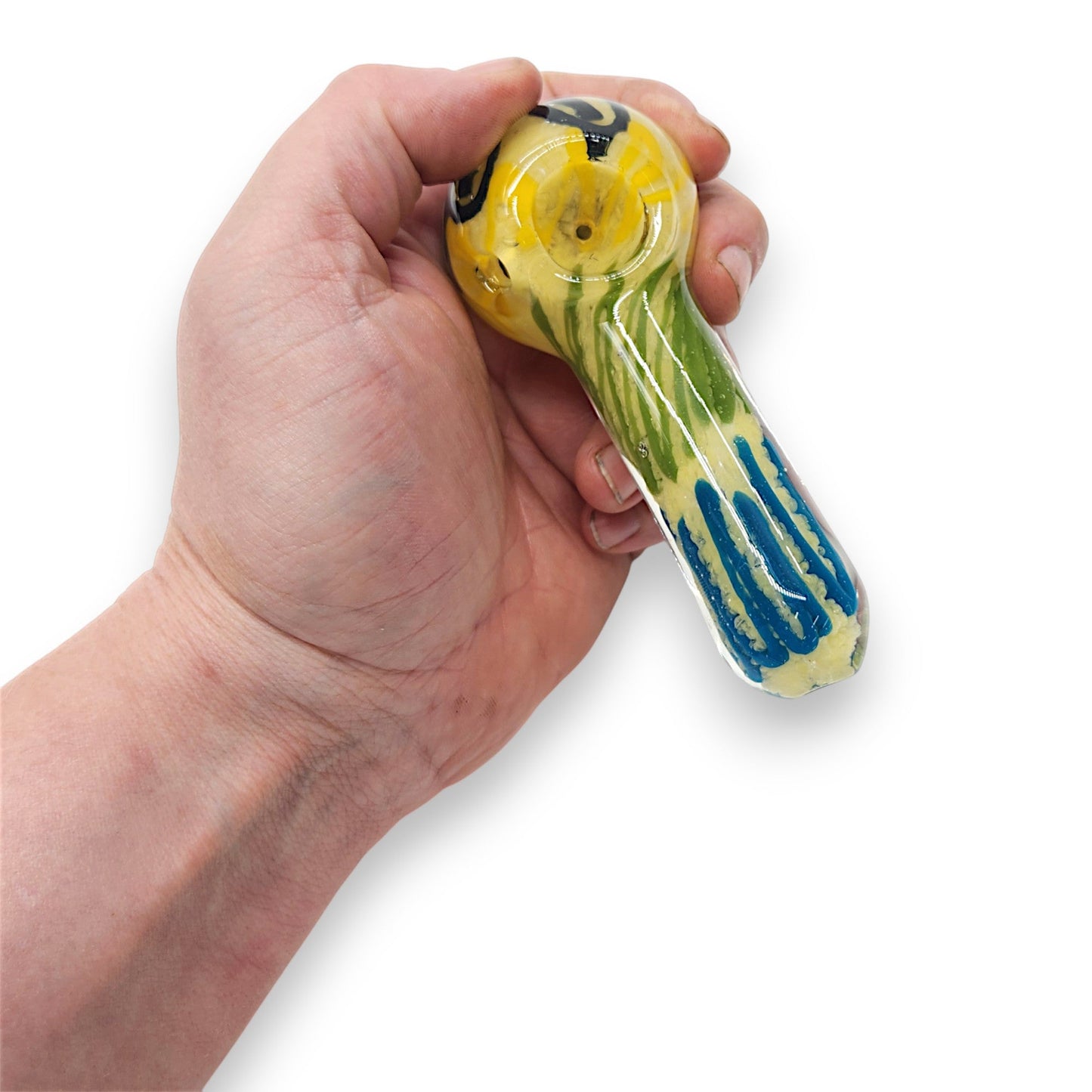 4.5" Glass Spoon Hand Bowl