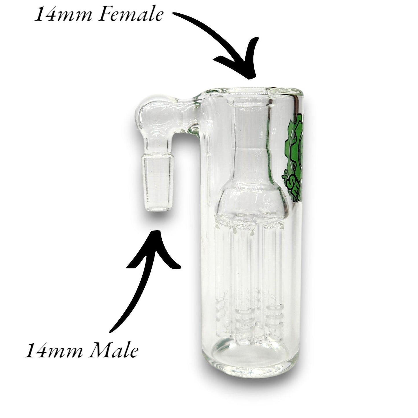 4.5" SeshGear Tree Percolator Ash Catcher 14mm 90 deg