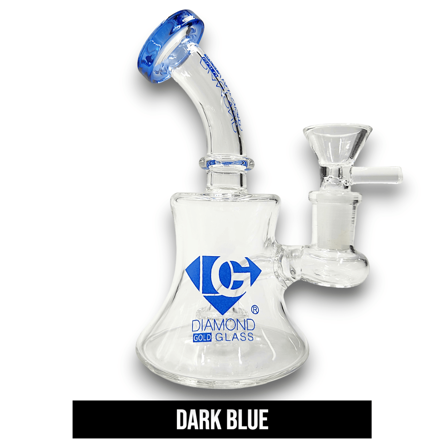 5 - 1/2" Diamond Glass Circ Percolator Pocket Bubbler Bong